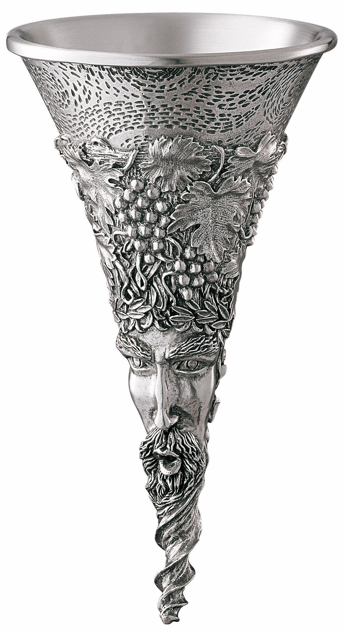 Royal Selangor Handcrafted Pewter Bacchus Wine Funnel - Premium Wine Pouring Accessory for Home Bar, Wine Tasting & Gift Giving