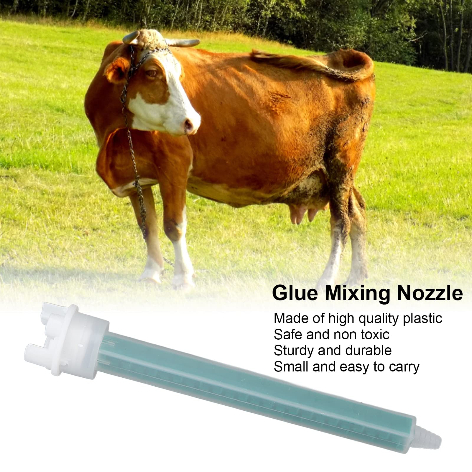 10Pcs Epoxy Mixing Nozzles - 1:1 Ratio Resin Mixer Tips for Glue Guns - Perfect for DIY Crafts, Hoof Trimming, Adhesive Applications & Home Repairs