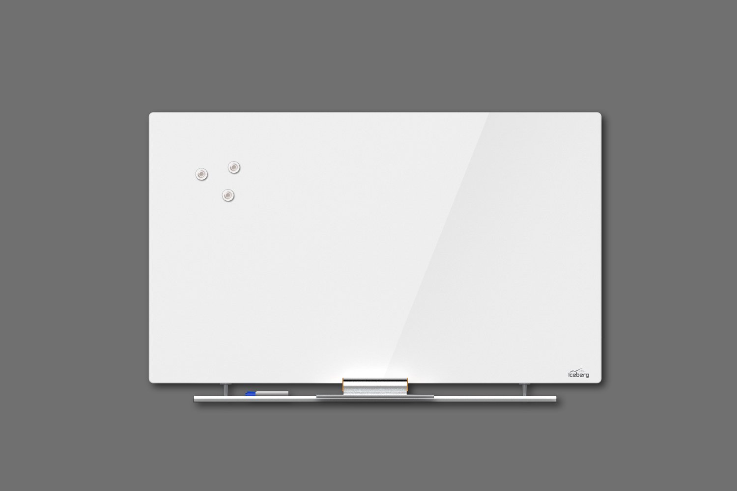 Iceberg Clarity Glass Magnetic Whiteboard - 30