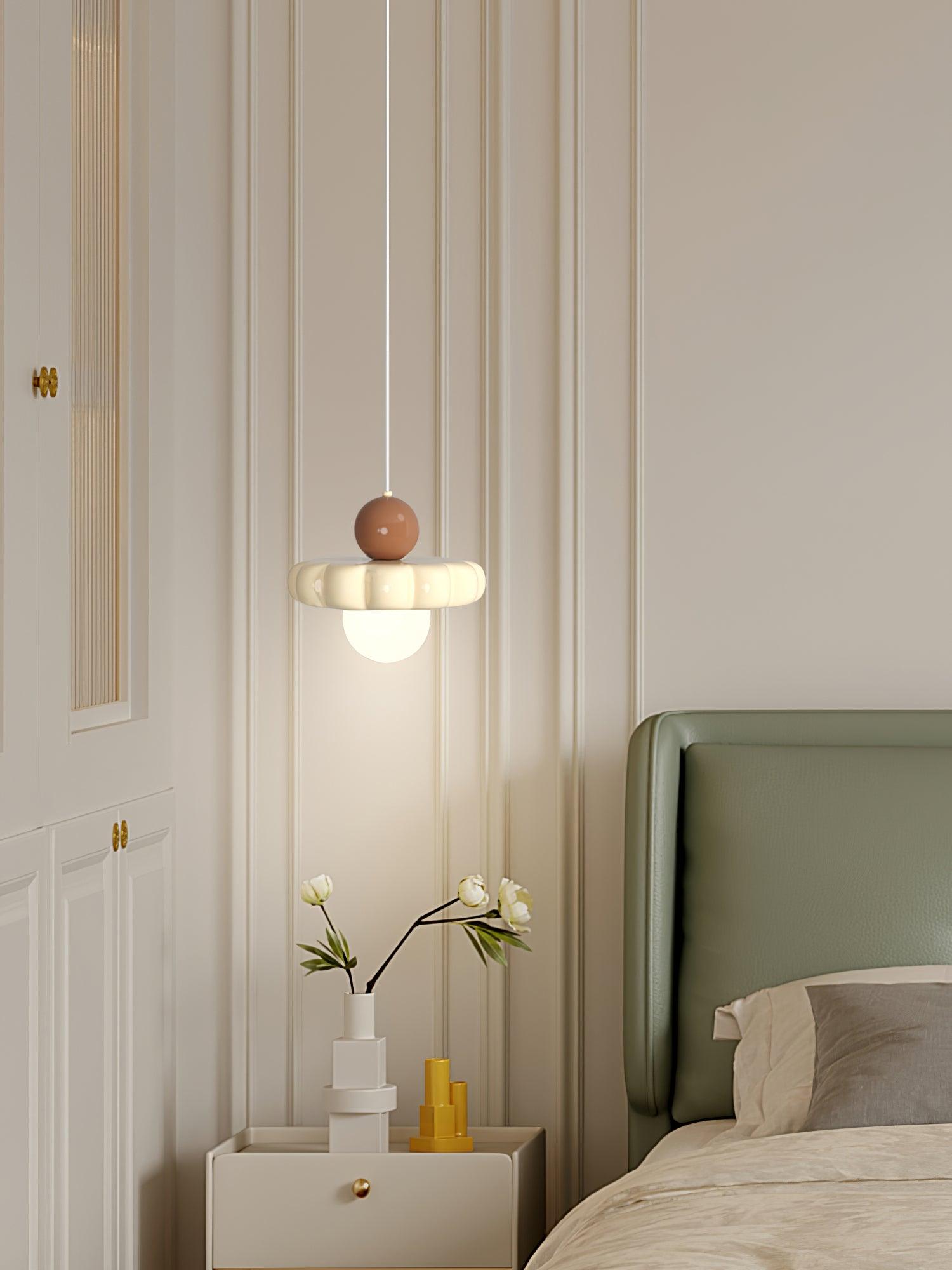 Stylish Cream Cloud Pendant Lamp - Modern Hanging Light Fixture for Bedroom, Living Room & Dining Room Decor