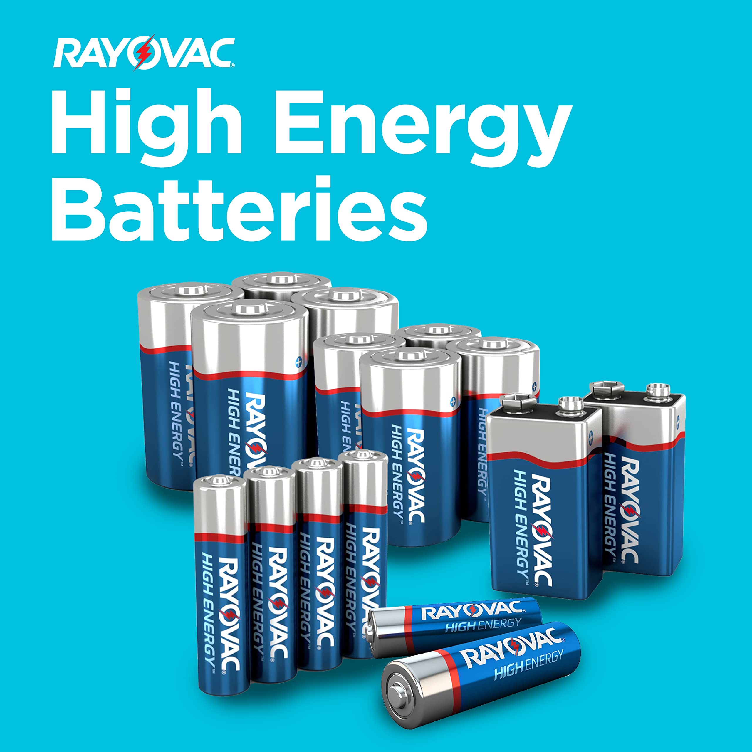 Rayovac AA Alkaline Batteries - 72 Pack | Long-Lasting Power for Toys, Flashlights & Electronics | Double A Battery Bulk for Home & Office Use
