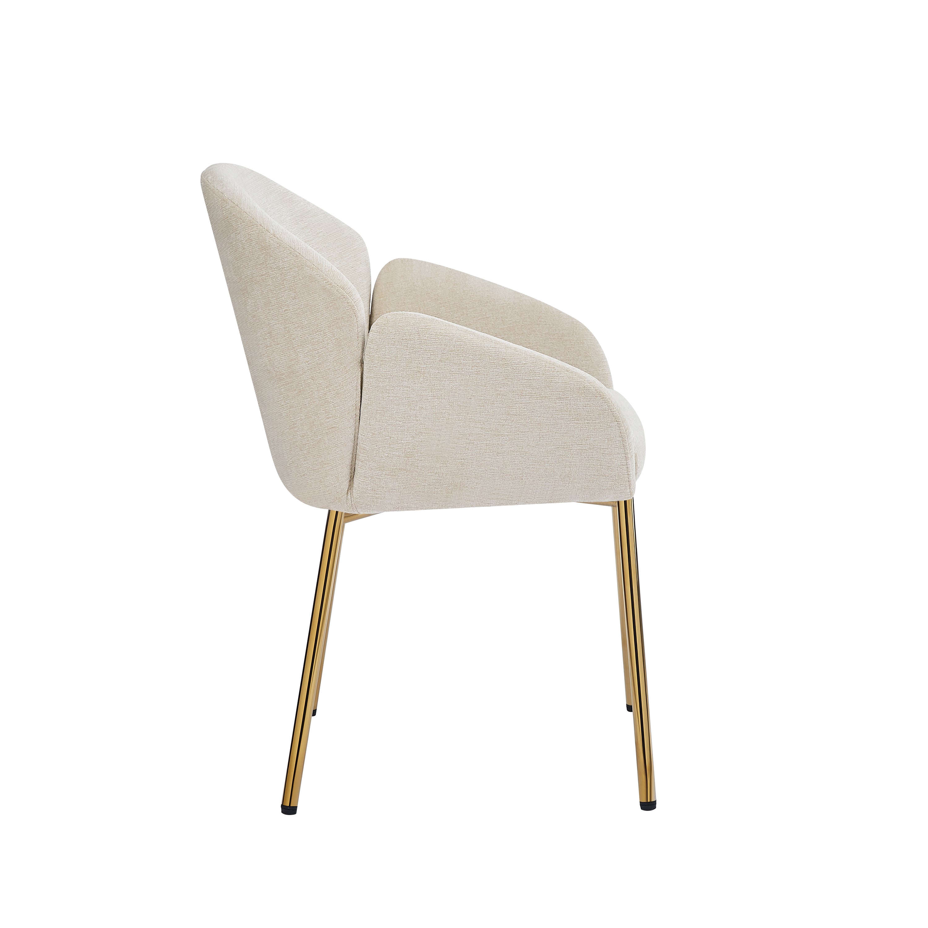 Modern Dining Chairs Set of 2 - Comfortable Kitchen Chairs with Sturdy Metal Frame - Perfect for Dining Room, Kitchen, Breakfast Nook & Small Spaces