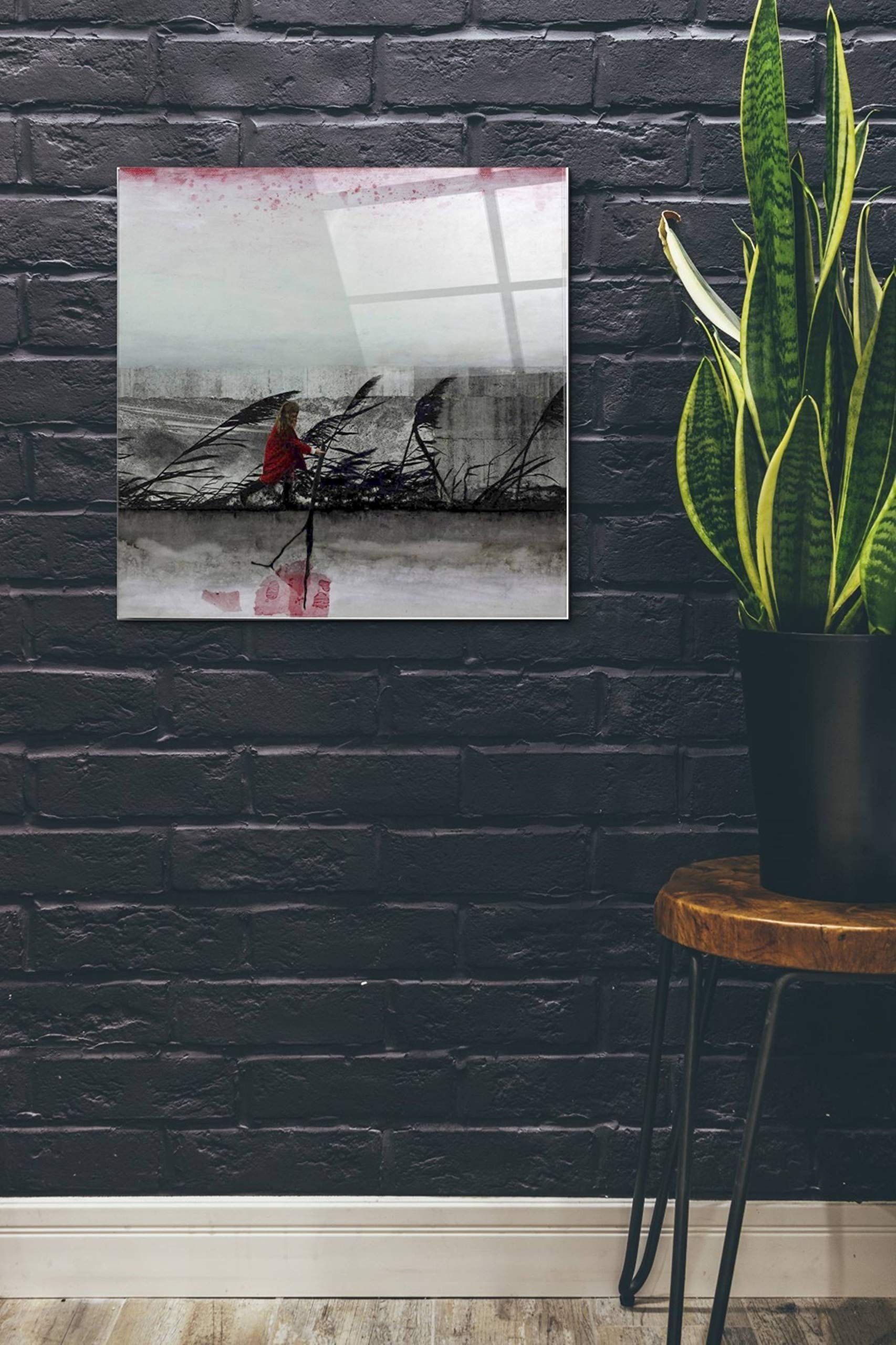 Epic Art 'Water Whispers' by DB Waterman - 24x24 Inch Acrylic Glass Wall Art Painting - Modern Home Decor for Living Room, Bedroom & Office