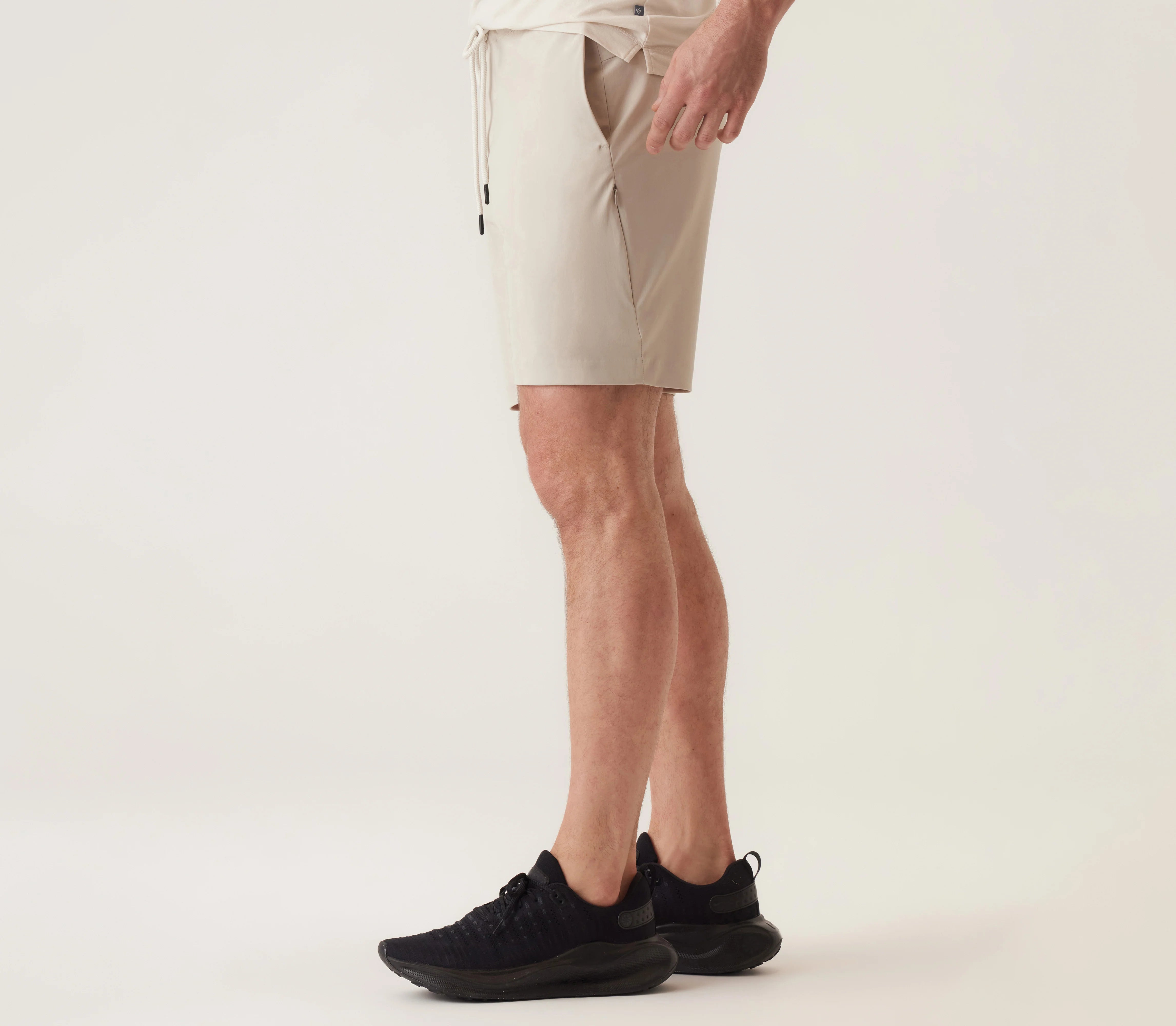Deke Solarx Cargo Bermuda Shorts for Men - Lightweight Nano Nylon Warp Knit, Silver - Perfect for Hiking, Travel & Outdoor Adventures