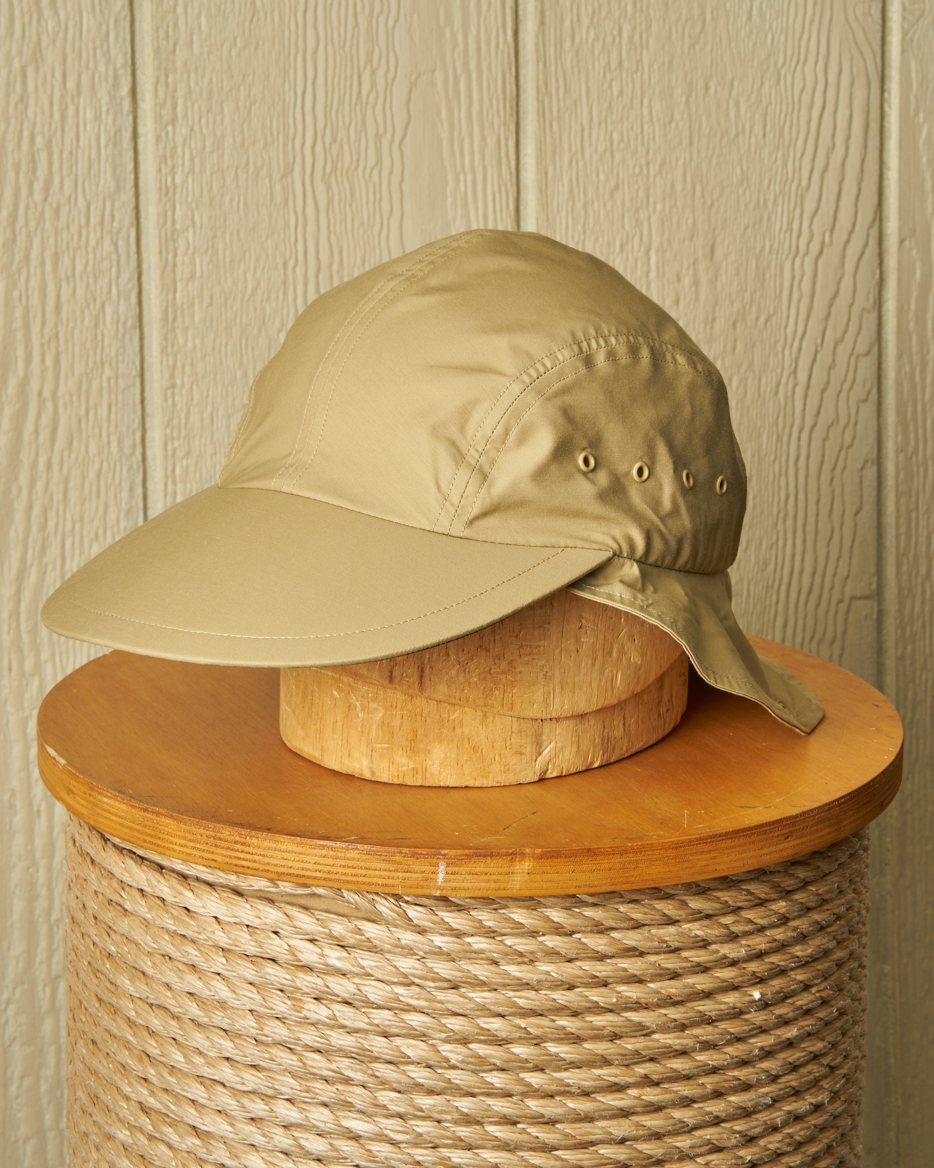 Whale Watcher Hat - Khaki Poplin Safari Hat for Outdoor Adventures, Beach, and Wildlife Watching