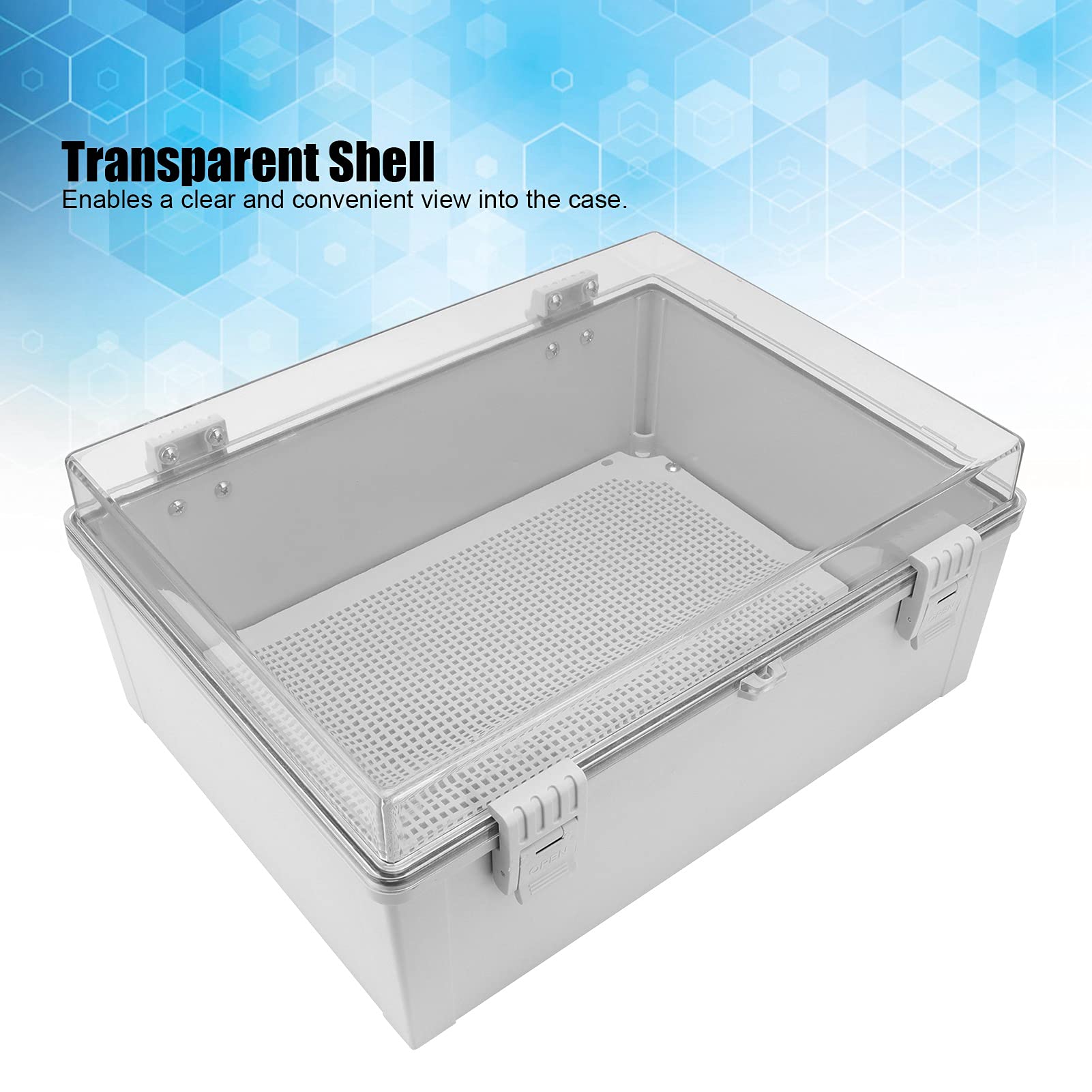 Wall Mounted ABS Junction Box - Waterproof Electrical Enclosure for Outdoor/Indoor Wiring & Distribution | Ideal for Home, Garage & Industrial Electrical Installations