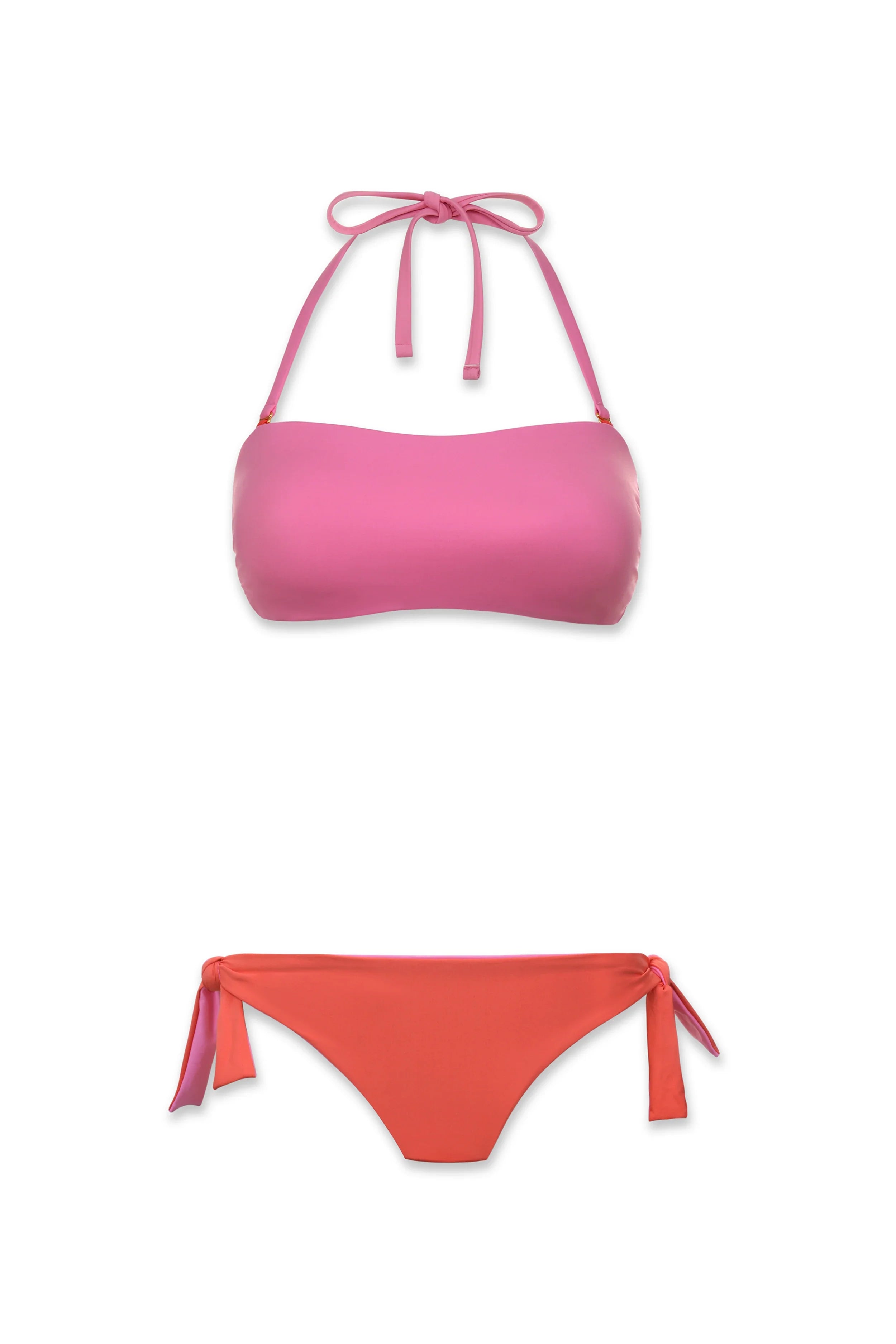 Reversible Tie Hipster Panties - Soft Cotton Underwear for Women | Pink Coral | Comfortable for Daily Wear & Sleep