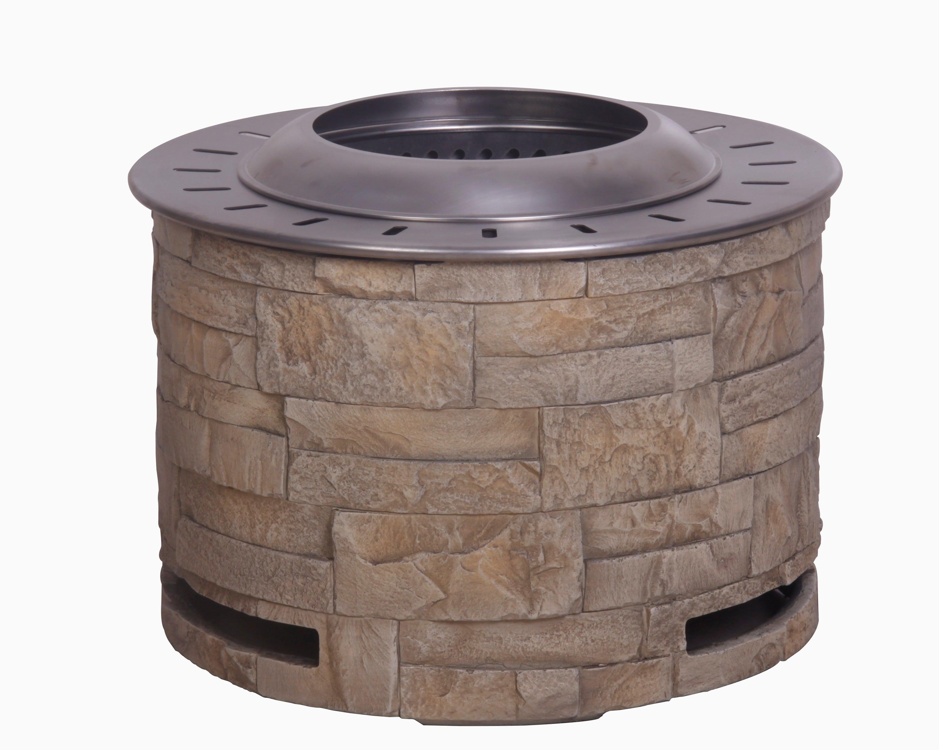 Eco-Friendly Smokeless Fire Pit for Outdoor Use - Burns Wood Pellets, Twigs & Wood - Perfect for Backyard, Garden, Patio & Camping Gatherings