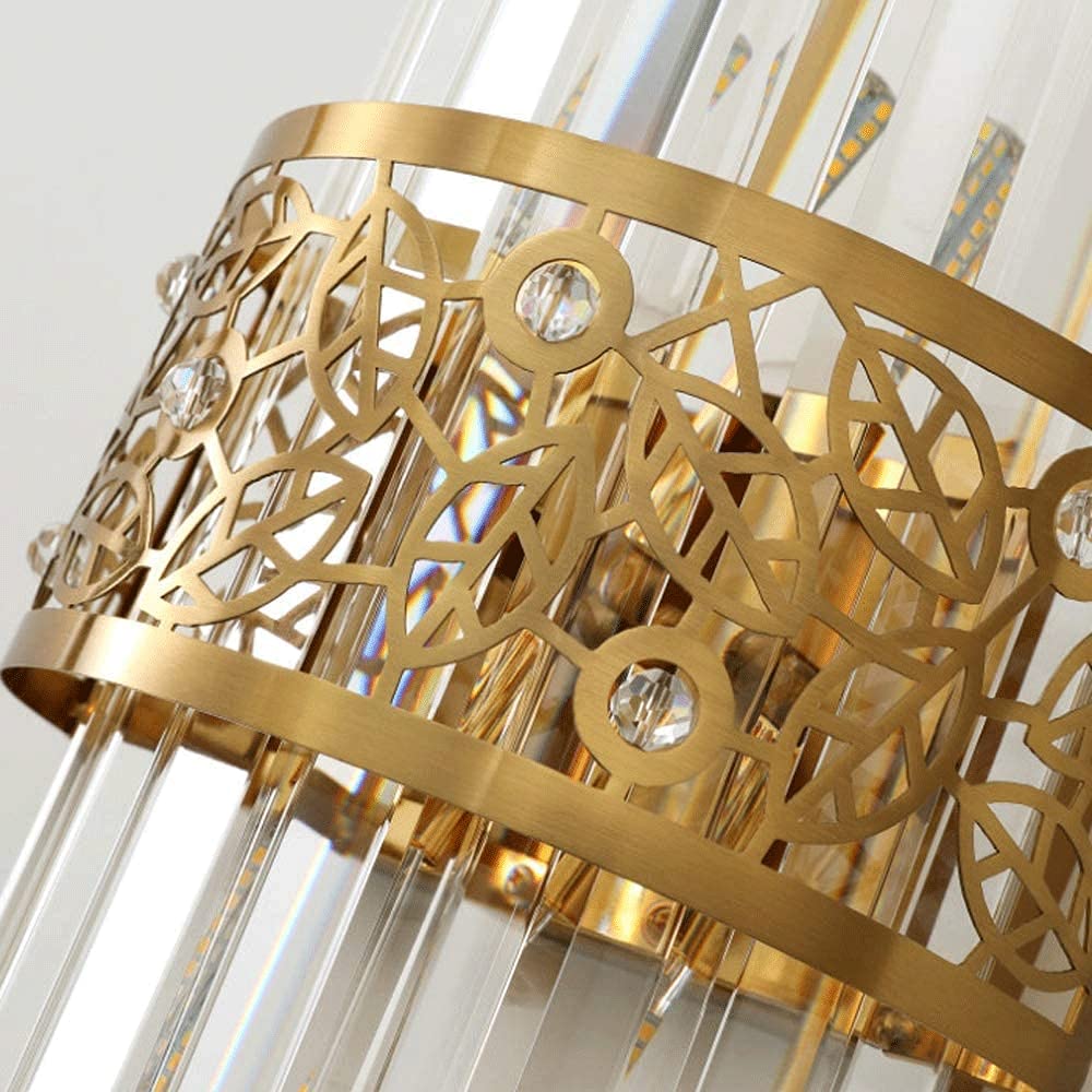 Postmodern Crystal Wall Lamps - Creative Bedside Night Light with Hollow Metal Decor, Modern Indoor Wall Fixture for Hallway, Living Room, Dining Room & Kitchen (E14 Lamp Holder) - Perfect for Bedroom Ambiance & Home Decor Lighting