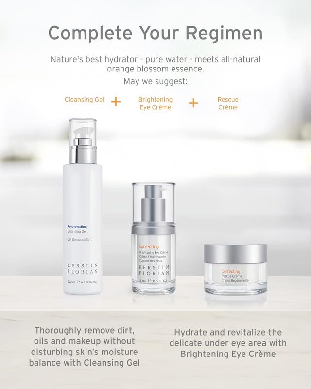 Kerstin Florian Rescue Creme - Hydrating Face Moisturizer for Dry Skin | Day & Night Cream to Boost Collagen & Elastin, Reduce Wrinkles | 1.7 fl oz | Perfect for Daily Skincare Routine & Anti-Aging Treatment