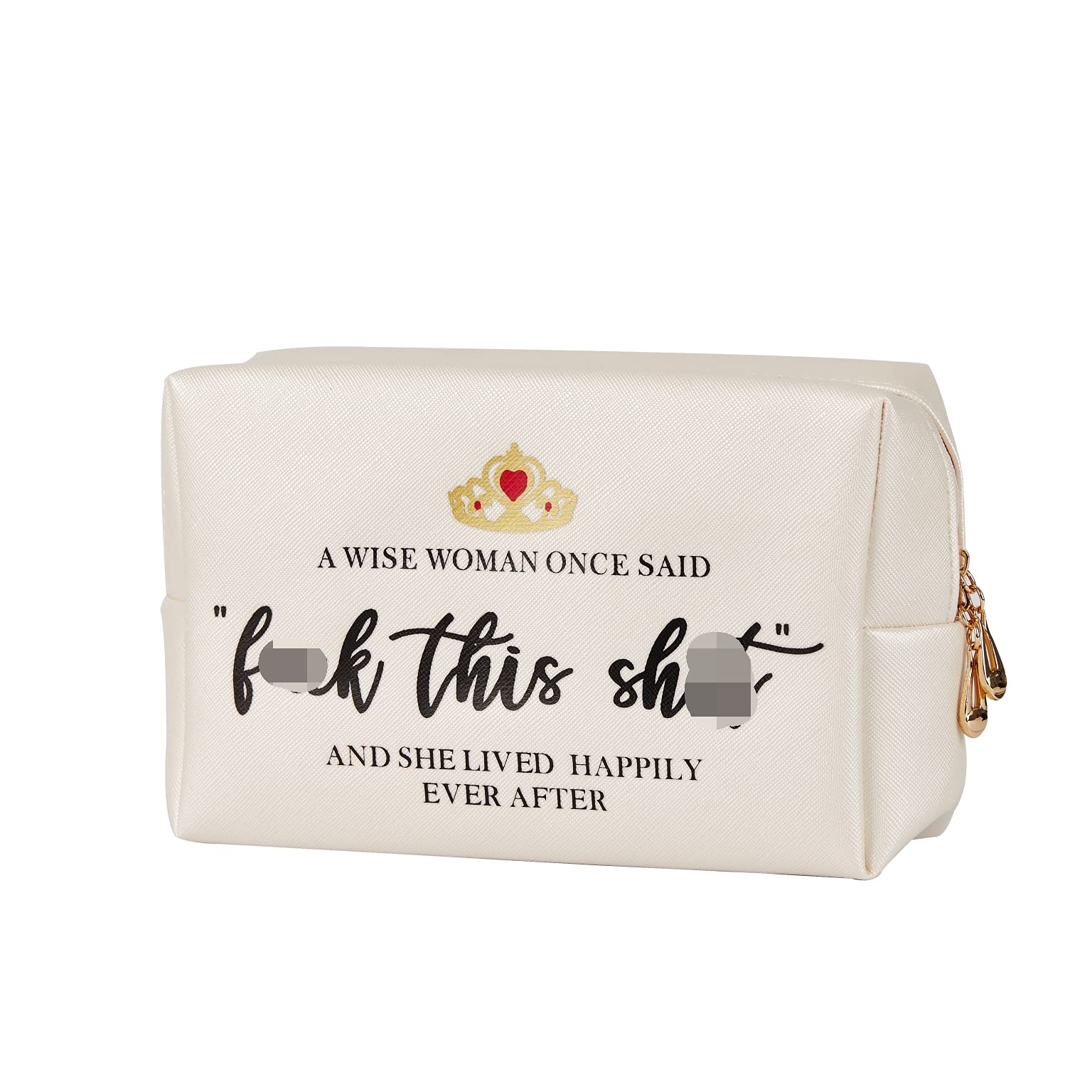 Elegant Leather Makeup Bag - Unique Birthday, Mother's Day, Retirement Gift for Women, Mom, Best Friend, Nurse, Teacher, Wife, Sister - Perfect for Travel, Work, and Everyday Use
