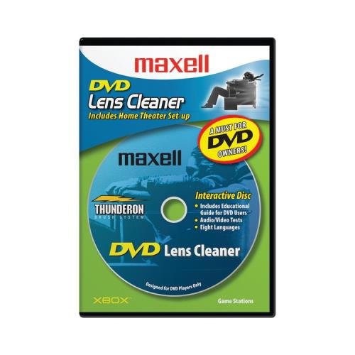 Maxell 190059 CD Cleaner Kit - Professional Disc Cleaning Solution for Scratched & Dirty CDs, DVDs & Blu-rays - Restores Playback Quality - Ideal for Home Entertainment, Music Lovers & Gamers