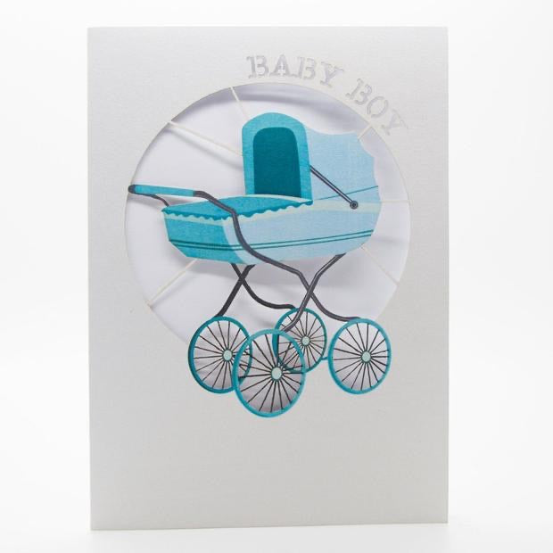 Adorable Baby Boy Greeting Card - Perfect for Birthdays, Baby Showers & Newborn Celebrations