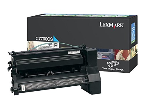 Lexmark C7700CS Cyan Toner Cartridge - Compatible with Lexmark C770 & C772 Printers - High-Yield Replacement for Office & Home Printing