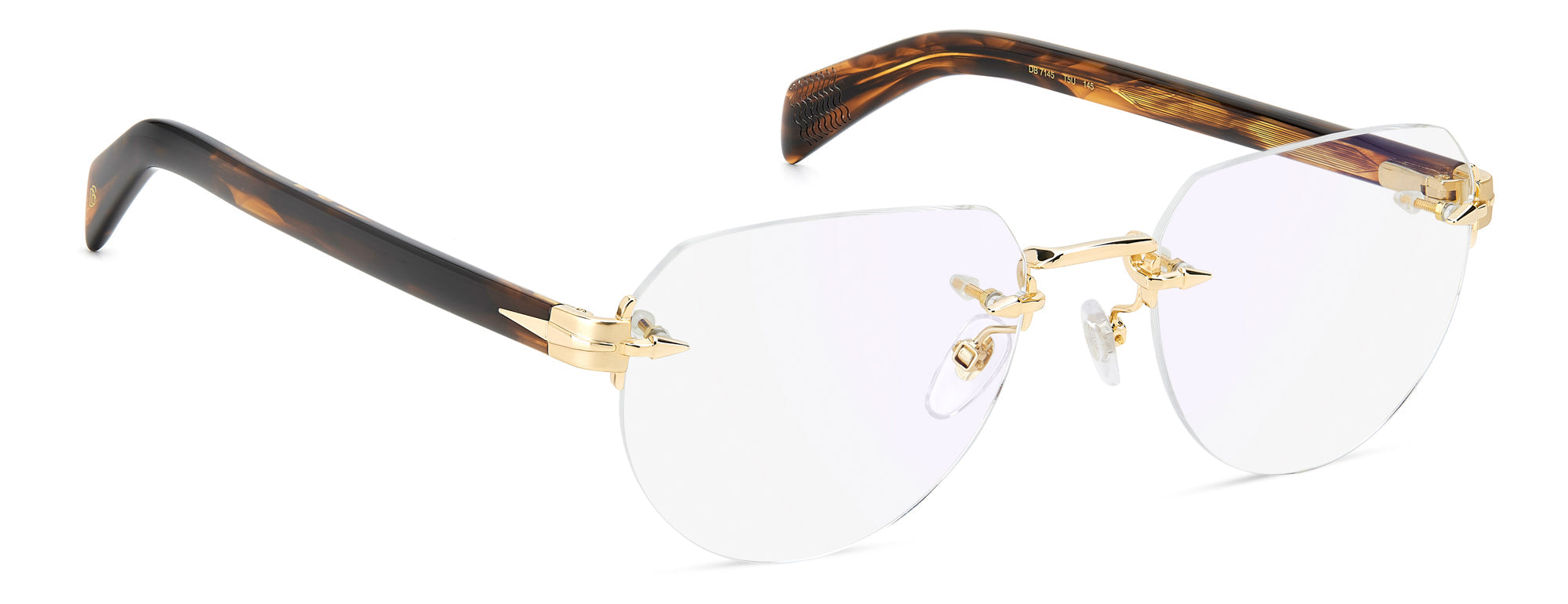 David Beckham DB7145 Sunglasses - Polarized UV Protection Aviator Style for Men & Women - Perfect for Driving, Travel & Outdoor Activities