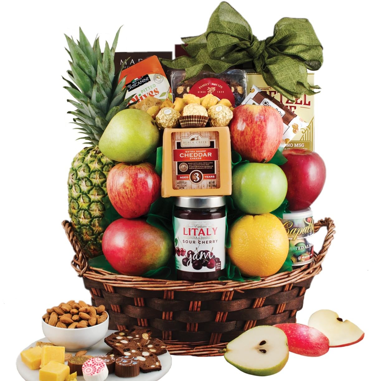 Premium CEO Fruit Gift Basket - Luxury Fresh Fruit Assortment for Corporate Gifting, Business Events & Executive Appreciation
