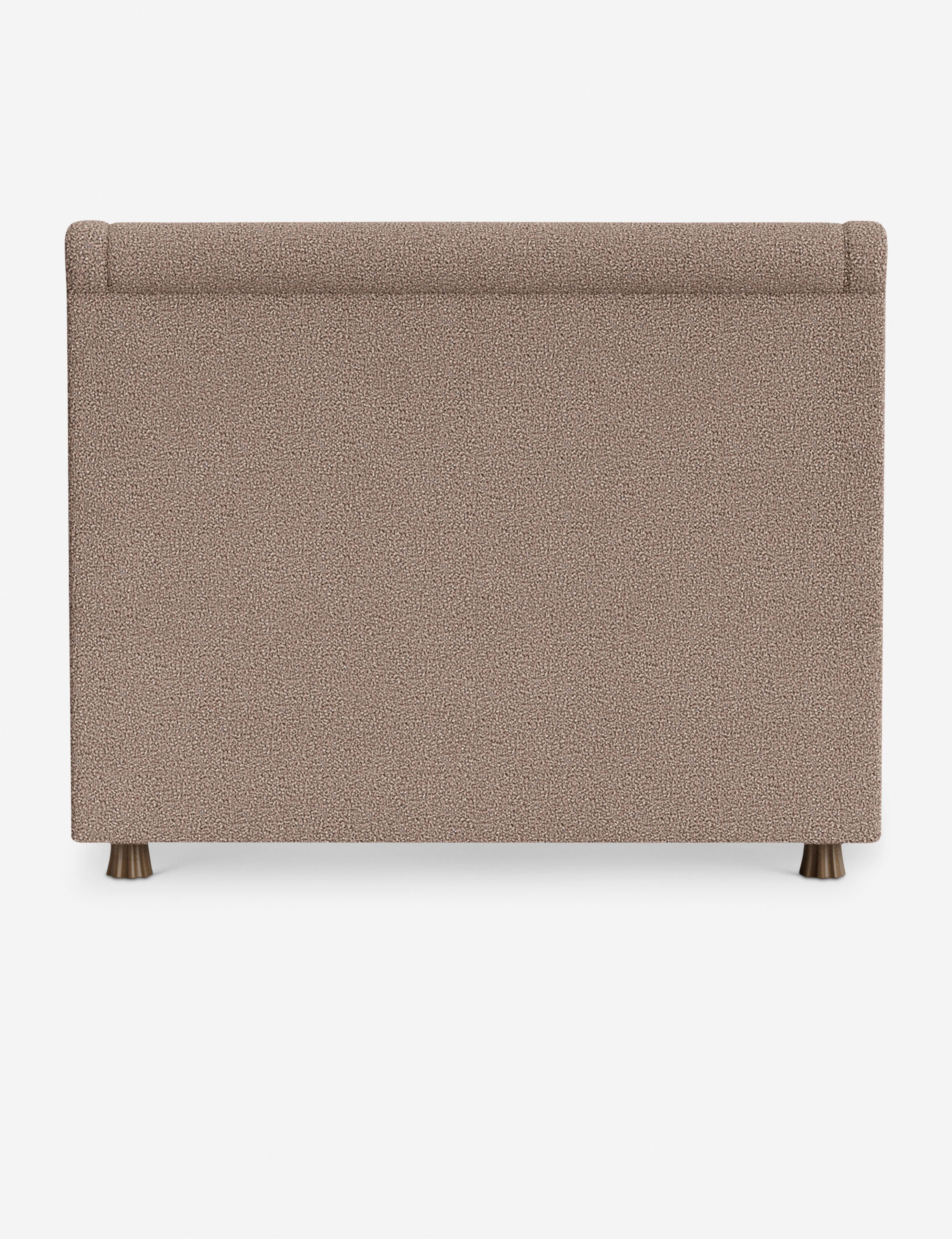 DOMINIQUE Platform Bed Frame - Modern Minimalist Wooden Bed with Upholstered Headboard | Perfect for Master Bedroom, Guest Room & Small Space