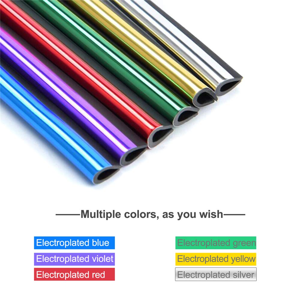 10 Pieces Chrome Car Ventilation Grille Decor - 20CM Air Conditioning Outlet Trim Strips for Interior Accessories | Universal Fit for Most Vehicles | Perfect for Car Customization & Style Upgrade