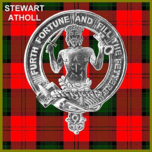 Stewart (Athol) Scottish Clan Crest Badge Sporran - Authentic Scottish Highland Dress Accessory for Men | Perfect for Weddings, Ceilidhs & Traditional Events