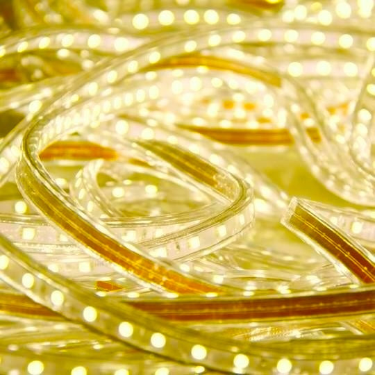 120V Ultra Warm White (2700K) LED Strip Lights - Dimmable, Custom Length for Home Decor, Bedroom, Kitchen & DIY Lighting Projects