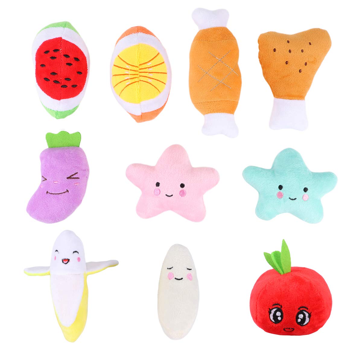 Scicalife 15pcs Puppy Chew Toys - Squeaky Plush Dog Toys for Teething, Biting & Tug of War | Durable Pet Training Toys for Small & Medium Dogs | Perfect for Playtime, Anxiety Relief & Interactive Bonding