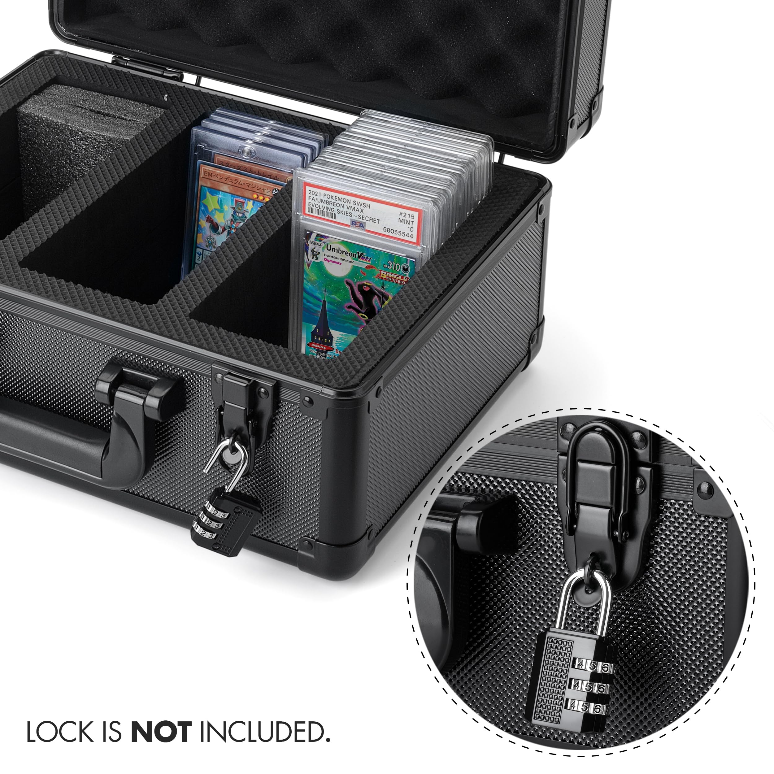 Premium Graded Sports Card Storage Box - Waterproof & Durable Trading Card Case for Pokemon, Baseball, MTG Cards - Organize & Protect Your Valuable Collectibles - Perfect for Display, Travel & Long-Term Storage