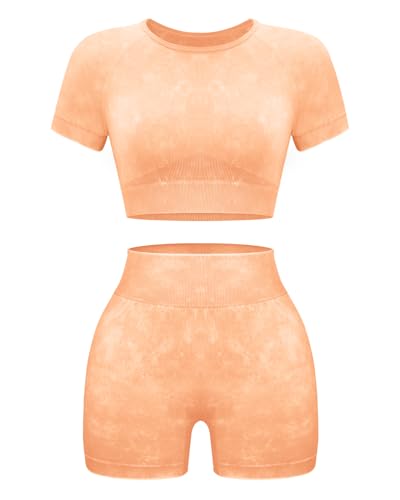 Short-sleeve + Shorts: Orange