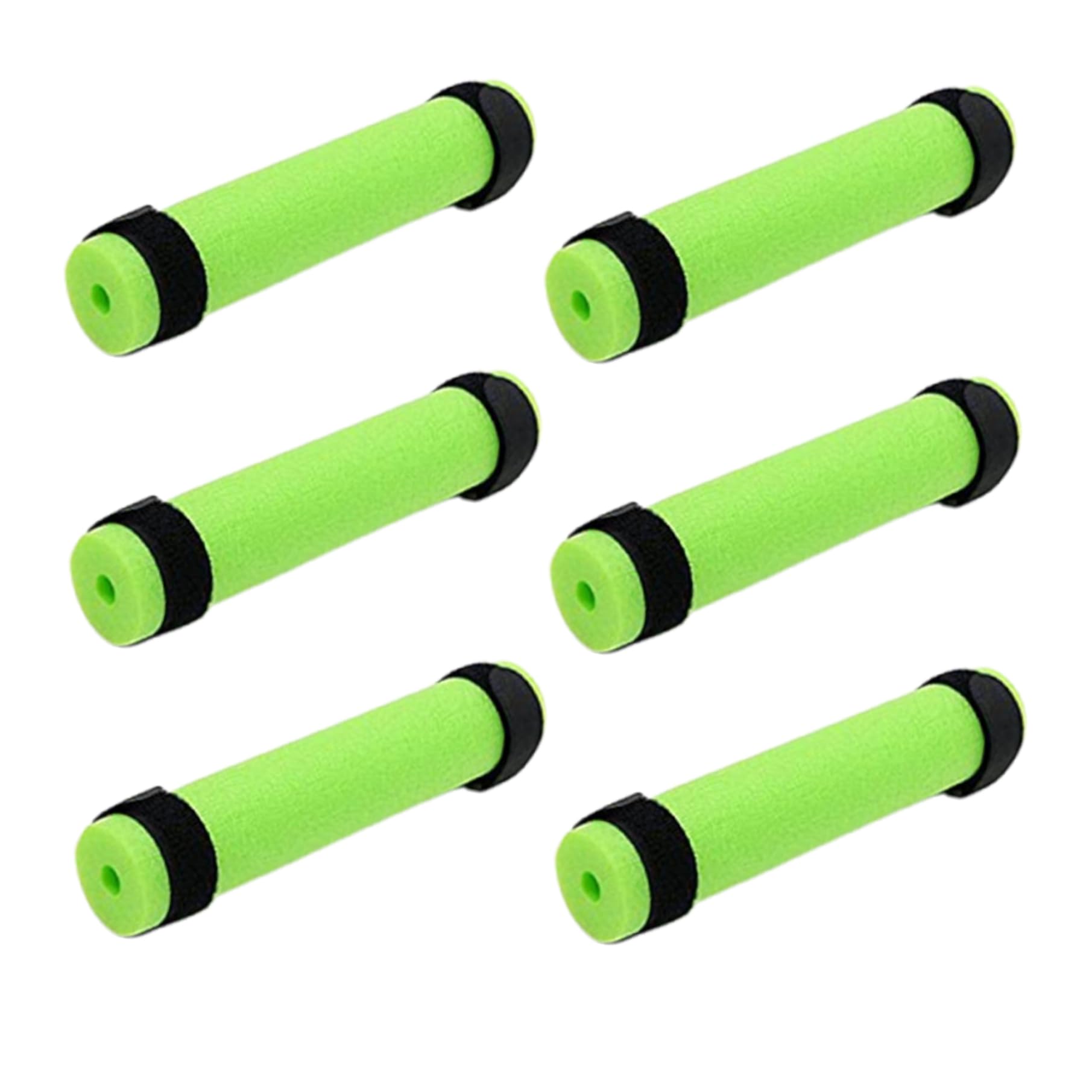 6pcs 7.9inch High Buoyancy EPE Foam Fishing Rod Floats with Ties - Kayak Fishing Pole Float & Rod Butt Cushion for Freshwater & Saltwater Angling