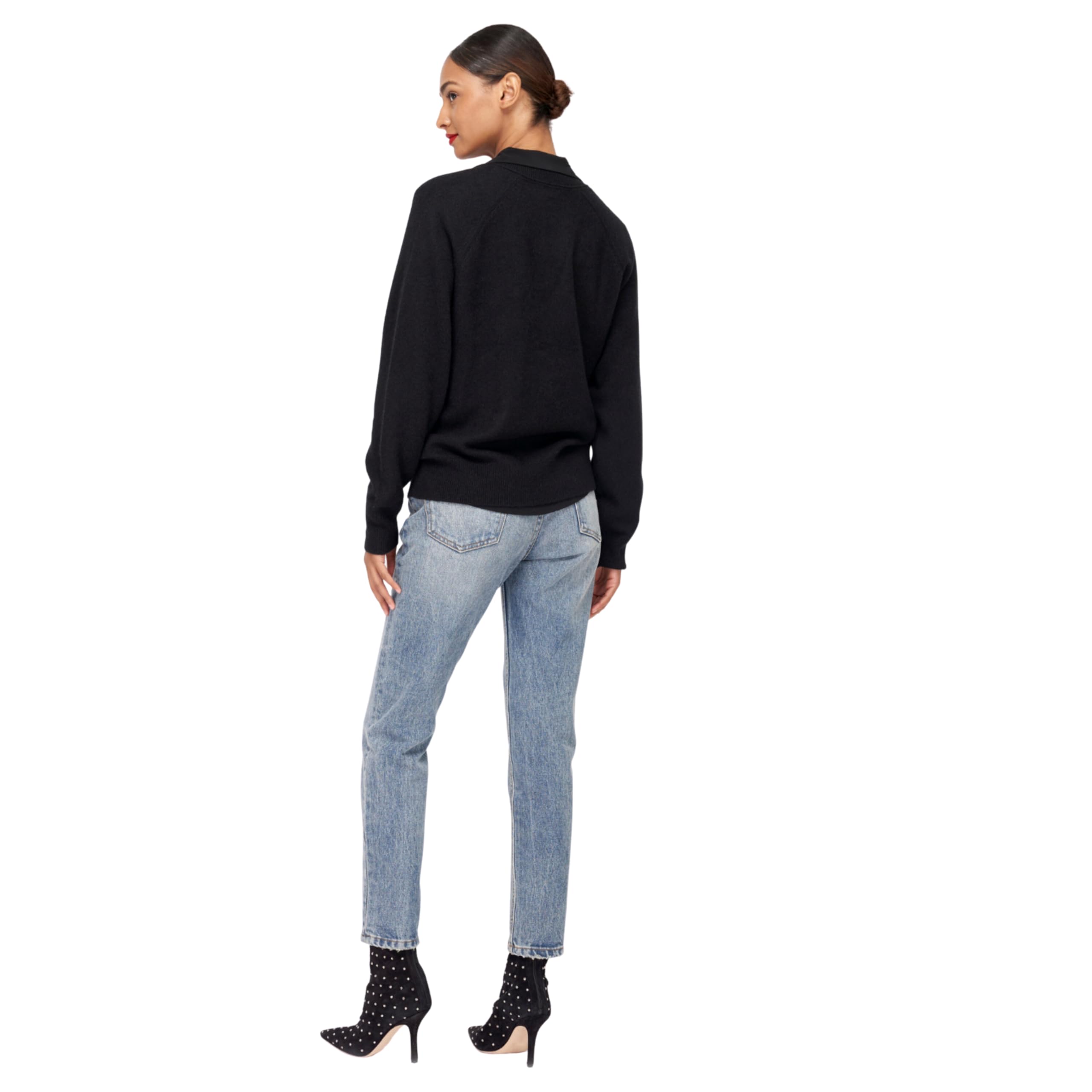Women's Madalene V-Neck Sweater - Soft Knit Pullover for Fall & Winter | Casual Office Wear & Layering Essential