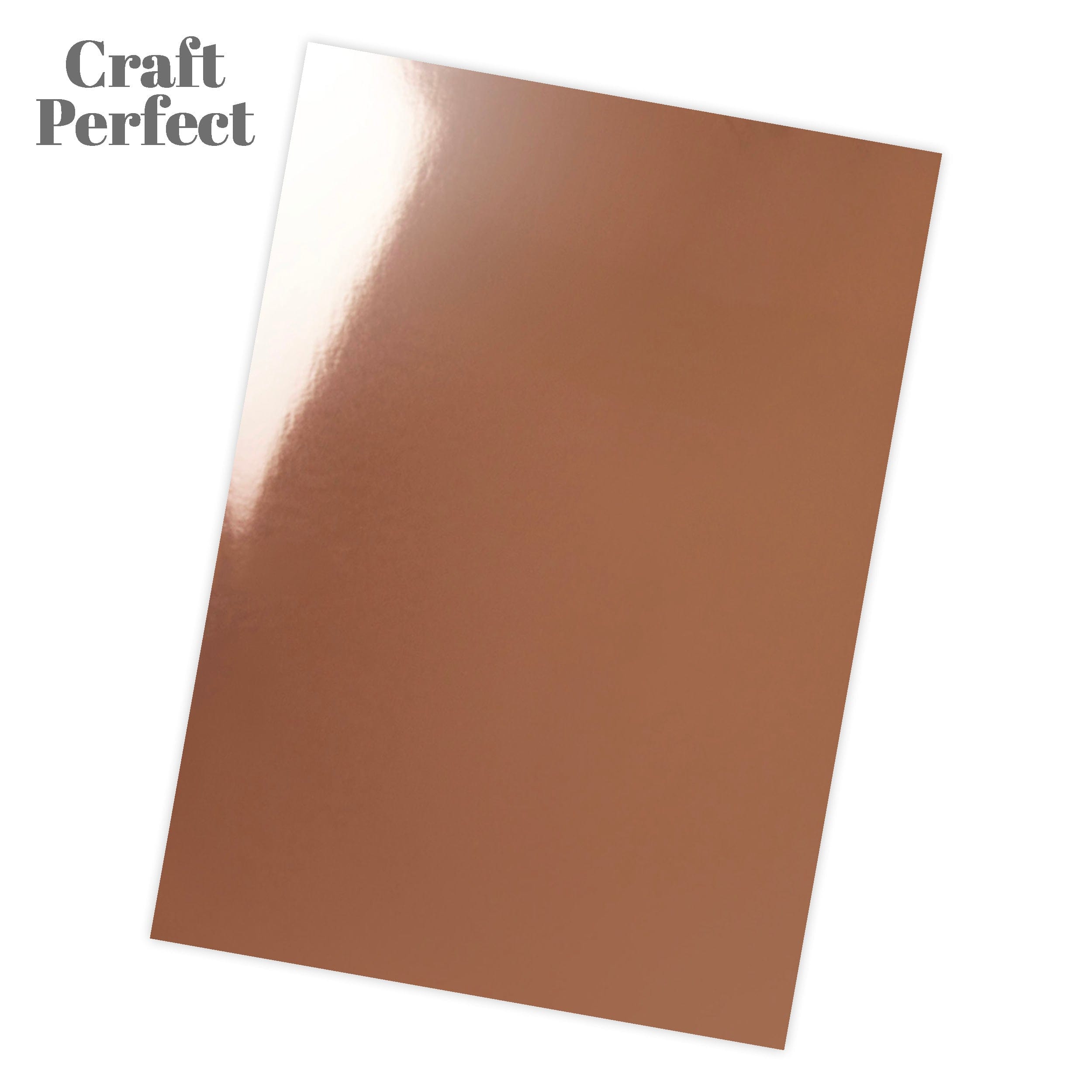 4-Pack Rose Platinum Mirror Card A4 Size (8.3 x 11.7 in) - Premium Reflective Gift Wrapping Paper for Birthdays, Weddings & Party Decorations