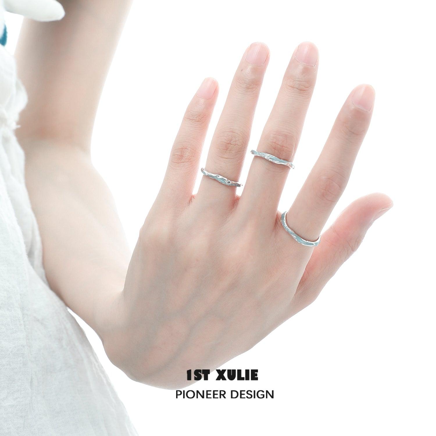 Sterling Silver Adjustable Couple Rings for Him & Her - Perfect for Anniversaries, Engagements, and Romantic Gifts