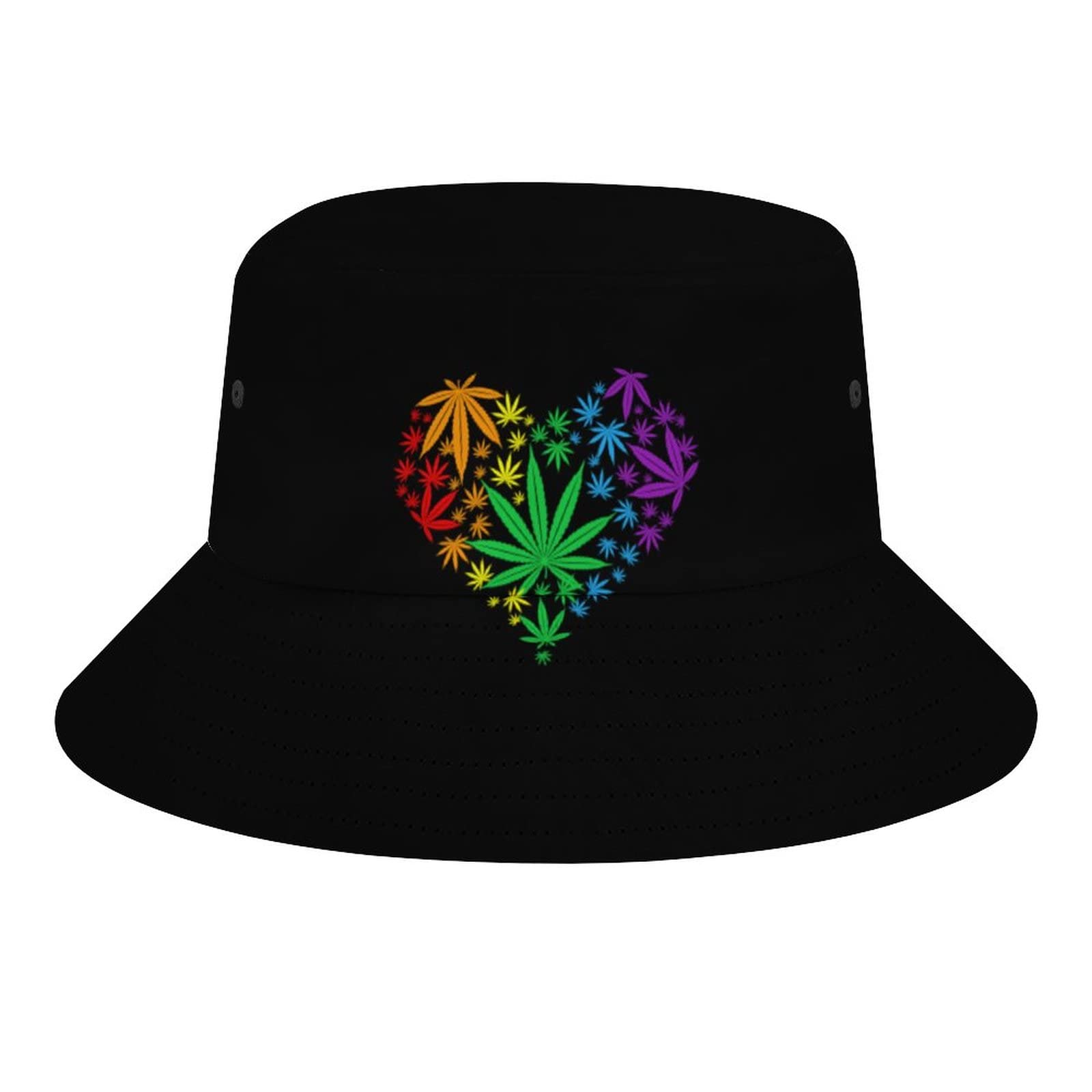 Rainbow LGBT Bucket Hat for Women & Men - Pride Gay Fisherman Sun Hat - Packable for Beach, Travel & Outdoor Activities