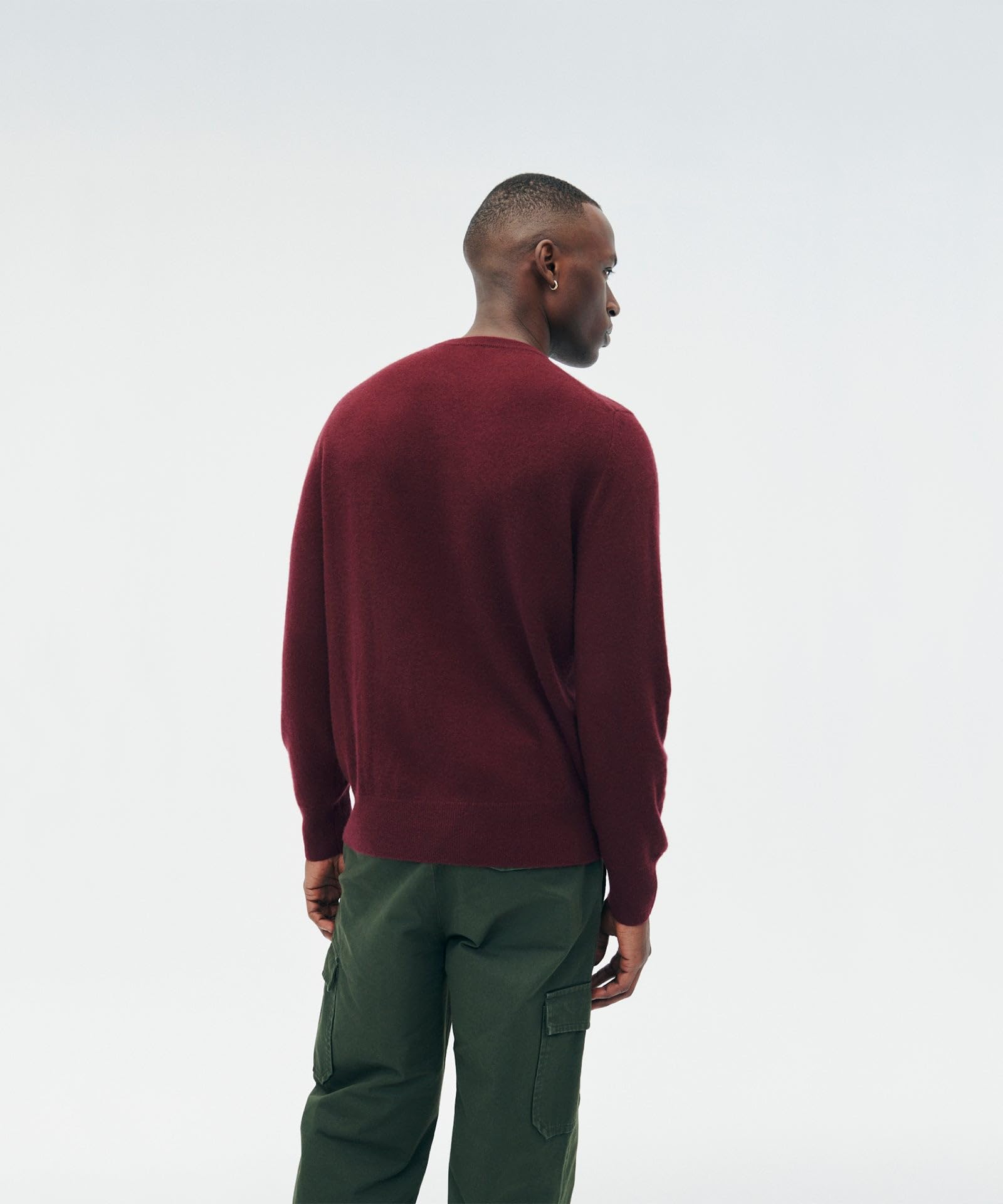 Premium Men's Cashmere Crewneck Sweater - Soft & Warm Winter Knitwear for Casual & Business Wear