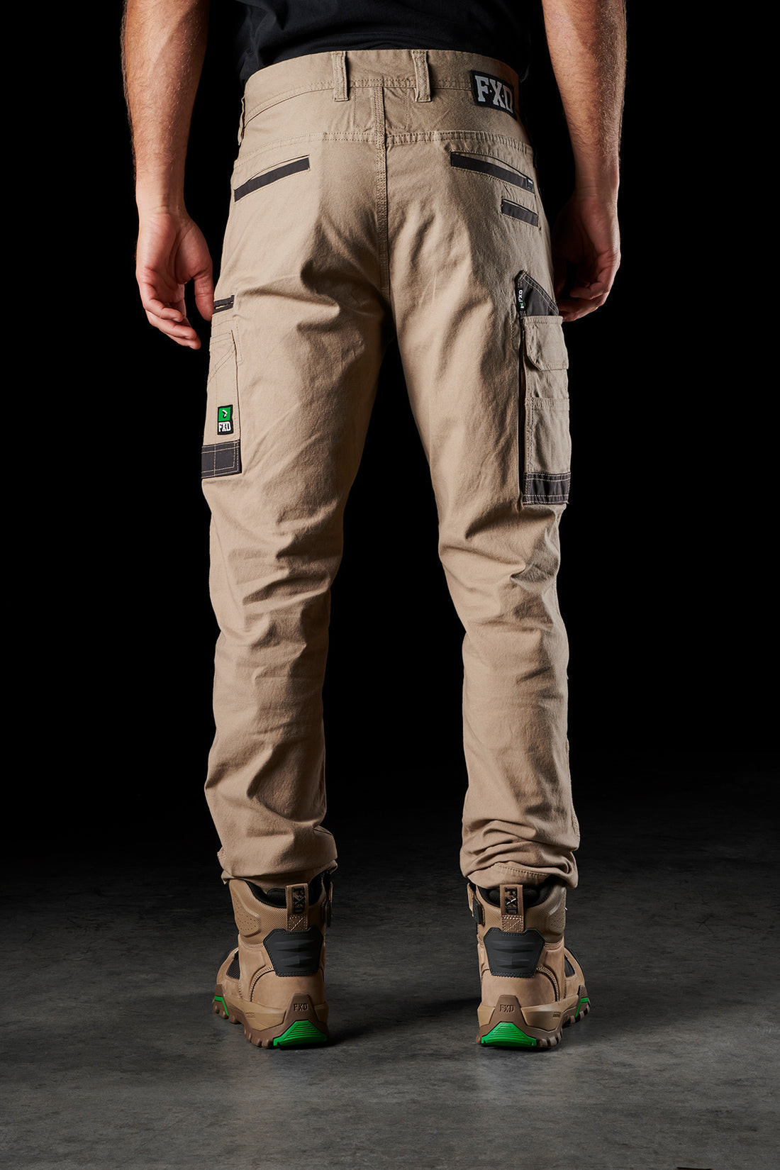 WP3 Work Cargo Pants for Men - Durable Khaki Tactical Pants with Multiple Pockets - Perfect for Construction, Hiking & Outdoor Activities