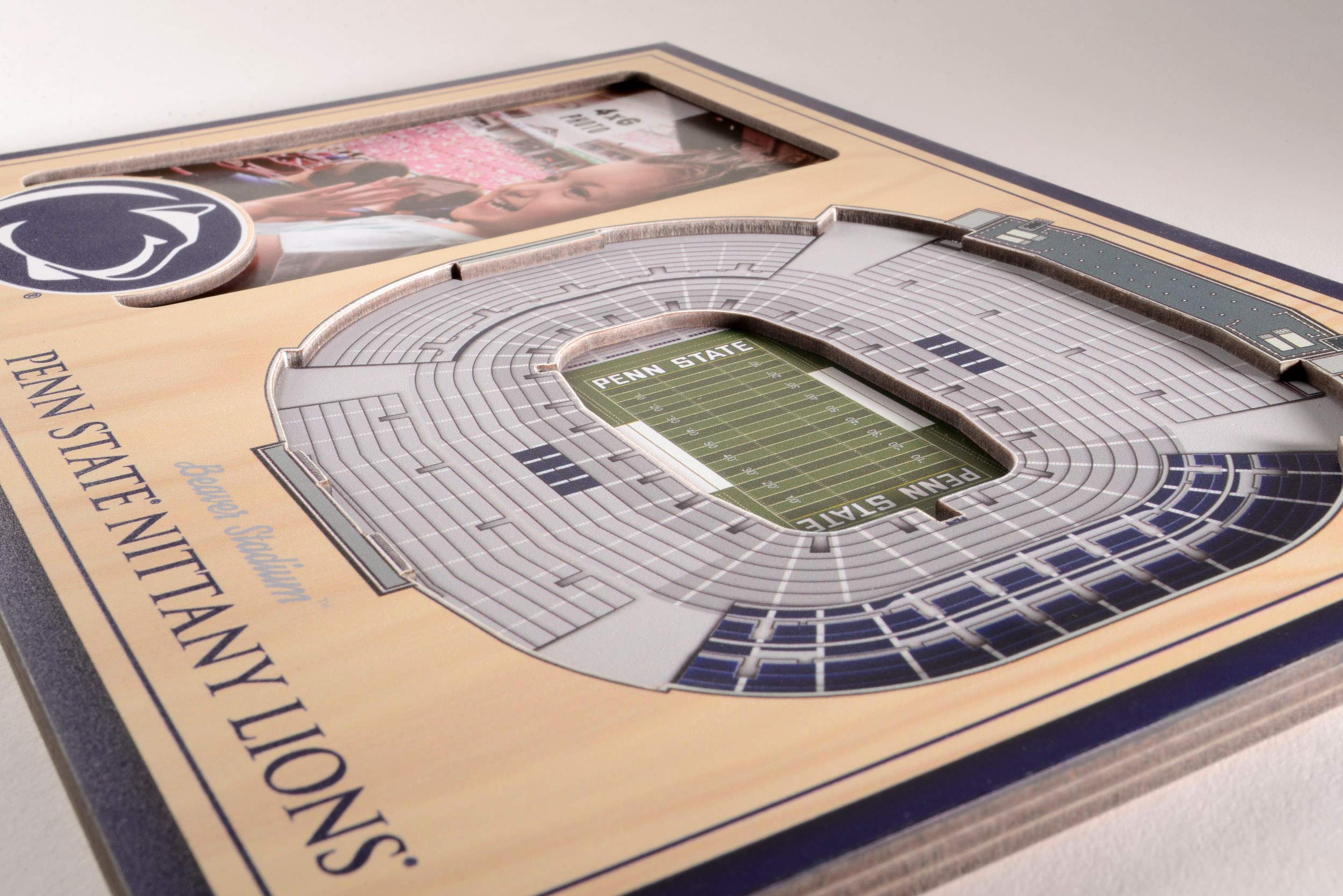 NCAA Unisex 3D StadiumView Picture Frame - Perfect for Sports Memorabilia Display in Home, Office, or Dorm Room