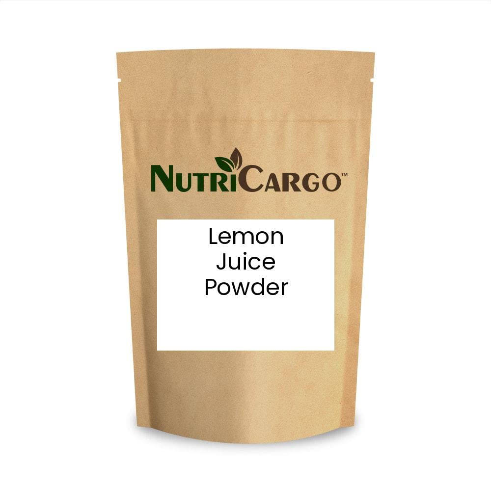 Organic Lemon Juice Powder 1.1 LBS (500g) - 100% Natural, Non-GMO, No Additives - Perfect for Baking, Cooking, Smoothies & DIY Skincare