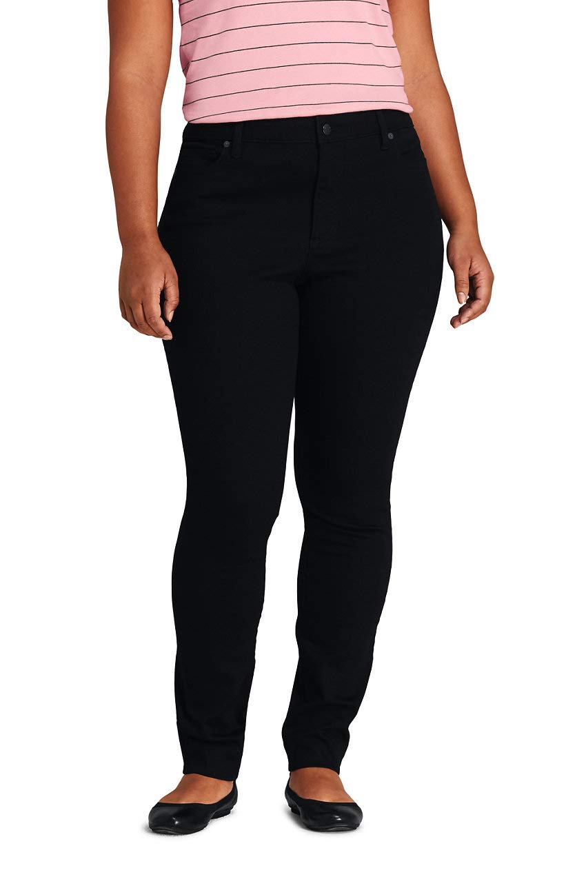 Lands' End Women's Mid Rise Skinny Jeans - Stretch Denim Pants for Everyday Comfort | Perfect for Work, Casual Outfits & Weekend Wear