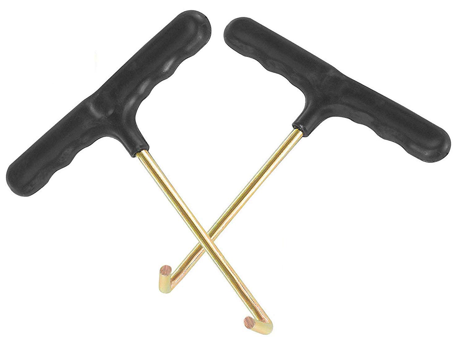 Vincilee Trampoline Spring Pull Tool (2 Pack) - Heavy Duty T-Hook for Easy Trampoline Assembly & Repair - Perfect for Backyard, Gym, and Playground Use