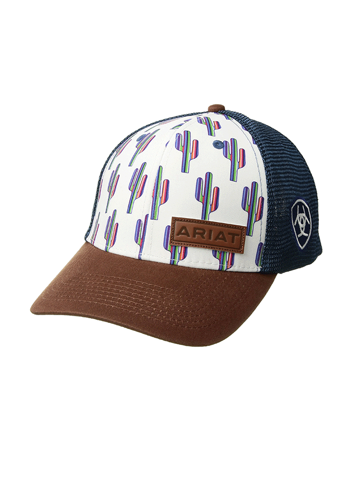 Ariat 1512605 Women's Cactus Print Baseball Cap - Stylish Multicolor Cowgirl Hat for Outdoor, Rodeo & Country Fashion