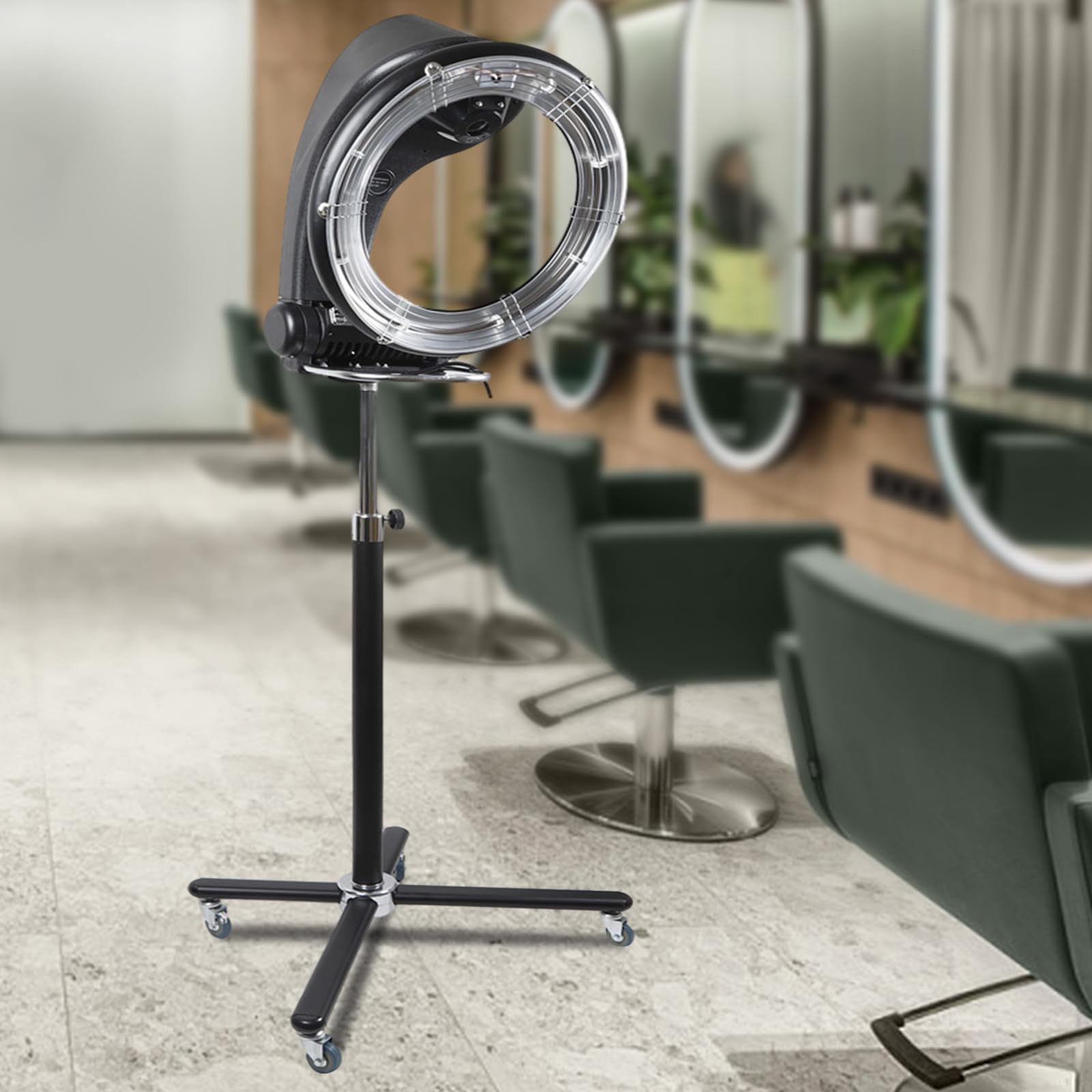 3 in 1 Freestanding Hair Dryer with Adjustable Height & Temperature - 360° Rotating Hooded Hair Dryer for Hair Care, Perms & Treatment (1000 Watts) | Perfect for Salon, Home Use & Professional Styling