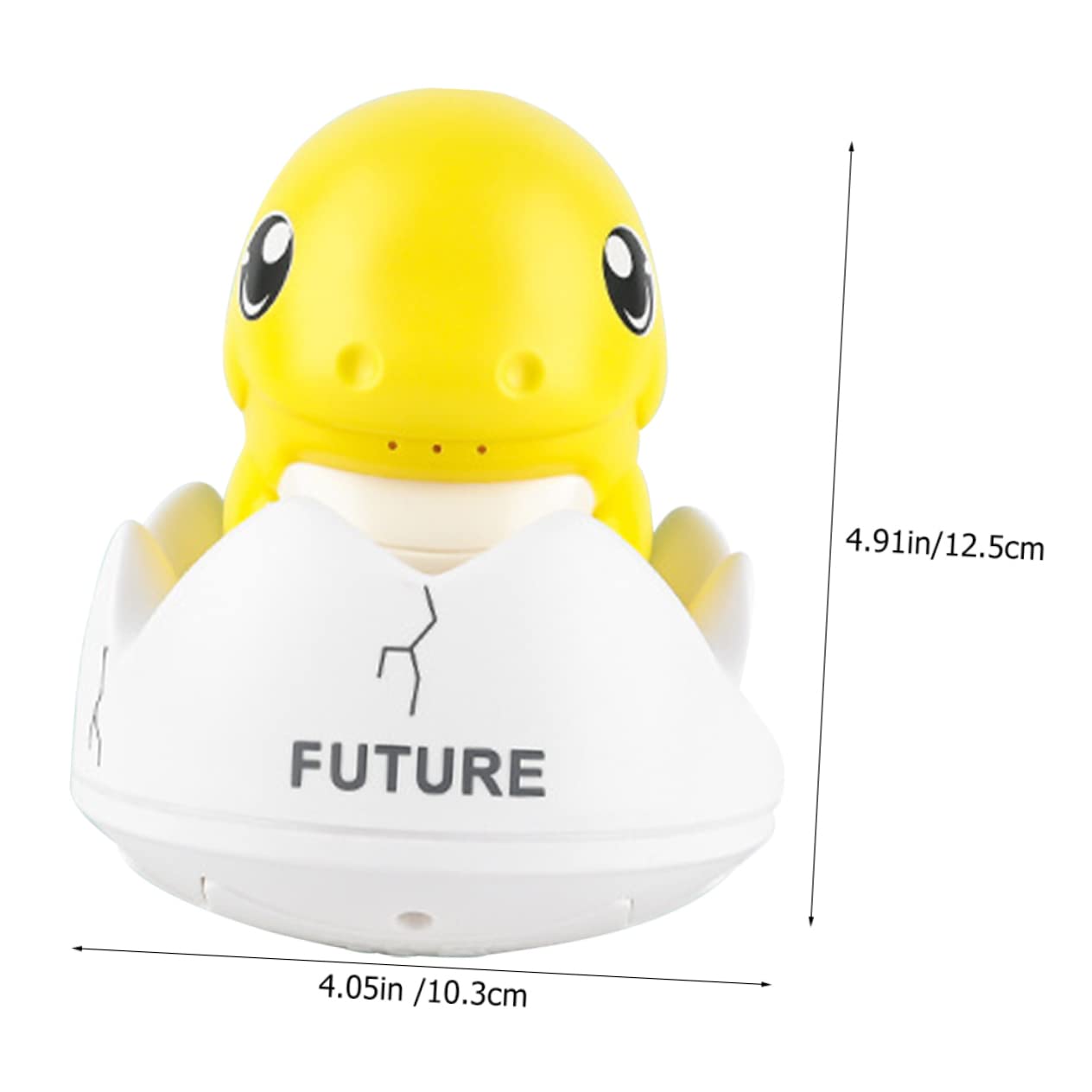 VICASKY 3-Piece Dinosaur Bath Toys Set - Fun Floating Plastic Bathtub Toys for Toddlers & Kids (Yellow) - Perfect for Bath Time Play, Sensory Learning & Pool Party Favors