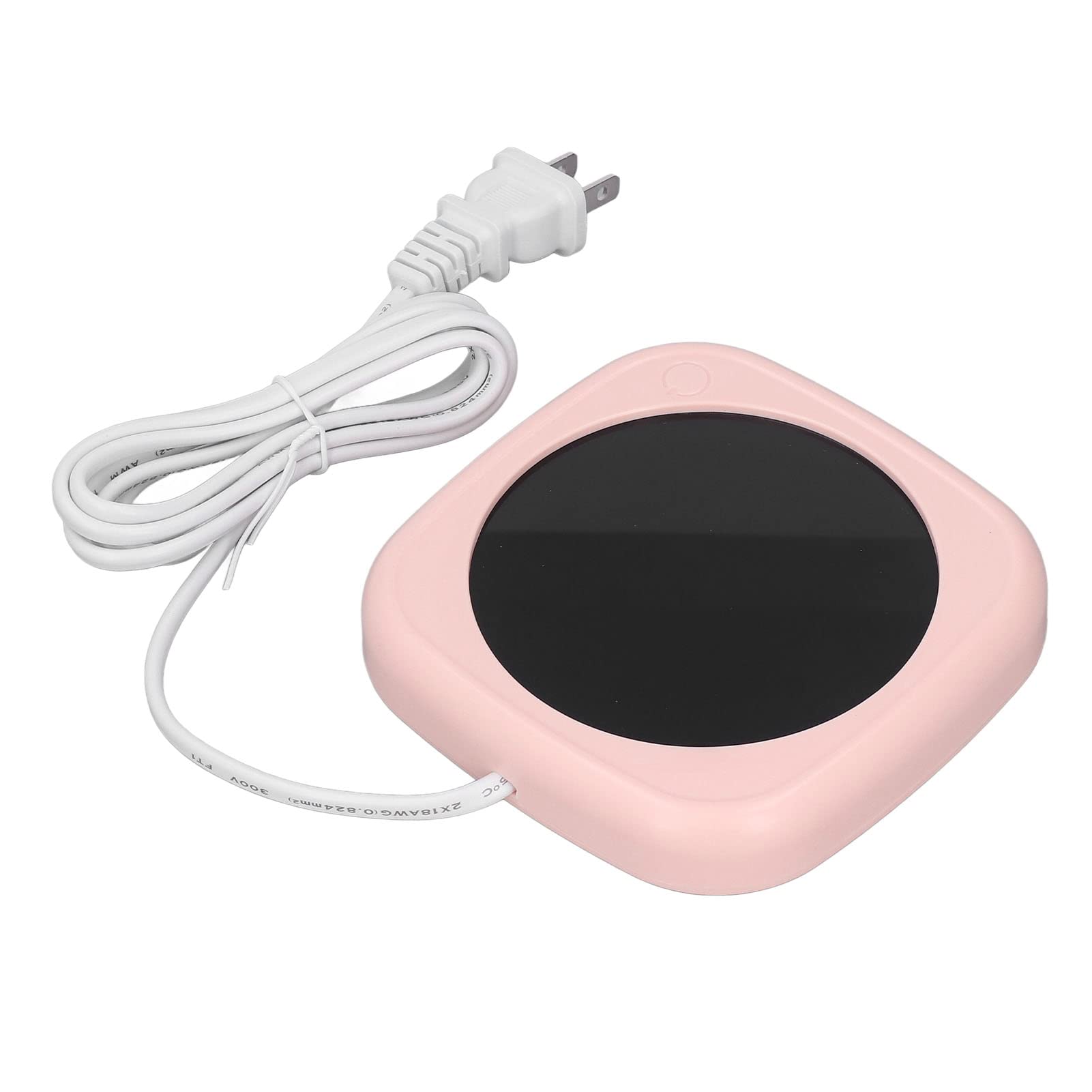 Electric Coffee Mug Warmer - Low Power Consumption, Auto Shut-Off, Safe Beverage Heater for Tea & Coffee - Perfect for Nightstands, Office Desks & Home Use (Pink)