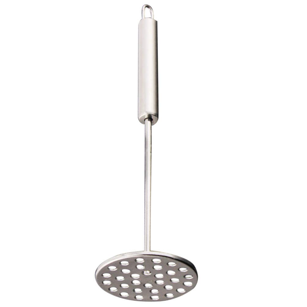 Premium Stainless Steel Baby Food Masher & Potato Ricer - Heavy Duty Bean Squeezer, Garlic Press & Fruit Crusher for Homemade Purees, Mashed Potatoes & Healthy Meals - Ideal for Infants, Cooking & Meal Prep