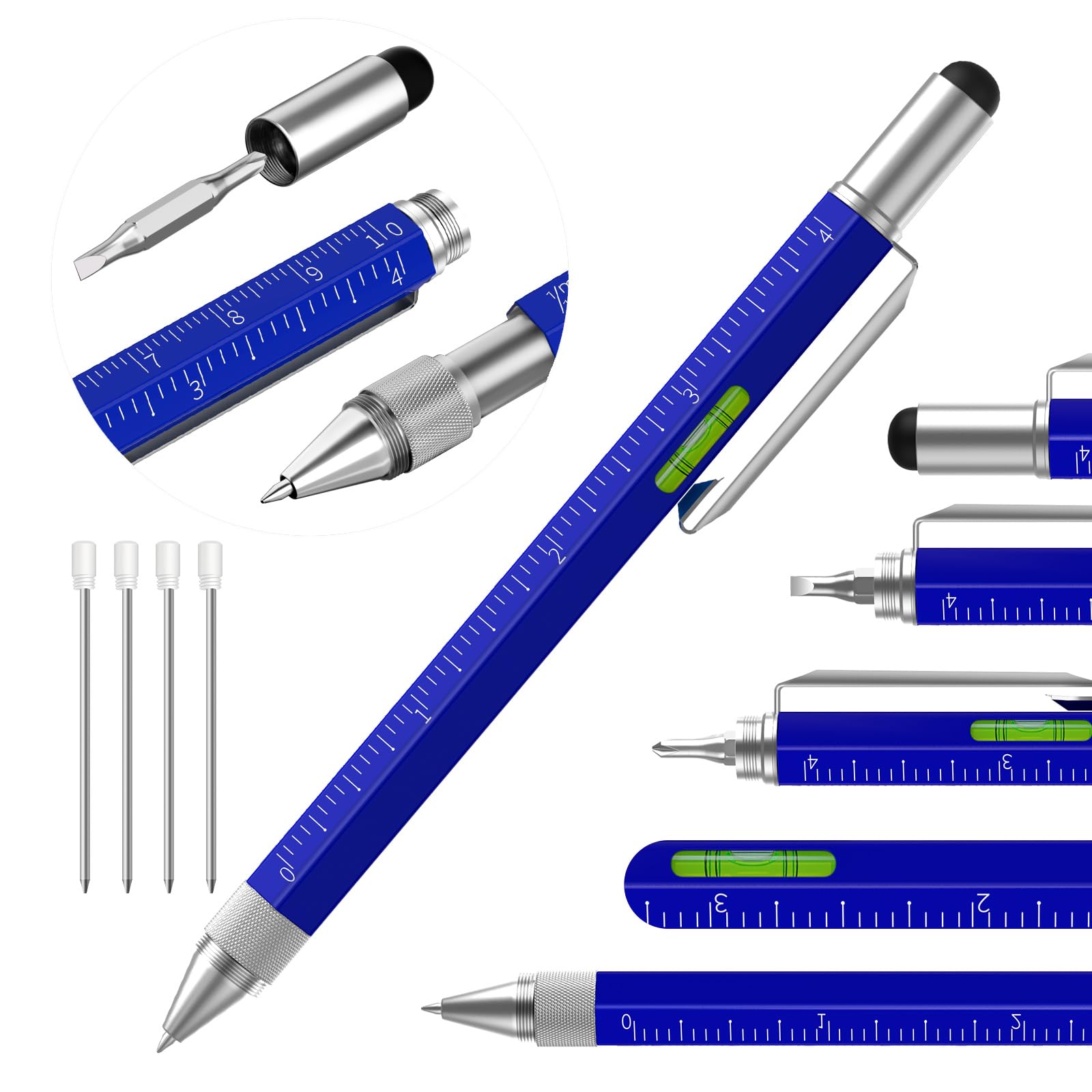 Huhoo Multi-Tech Pen Gift Set for Men & Women - Cool Gadget Tool with Personalization - Perfect for Dad, Him, or Her - Funny & Unique Present for Christmas, Father's Day, Valentine's or Birthday - Great for Office, School, Travel & Everyday Use
