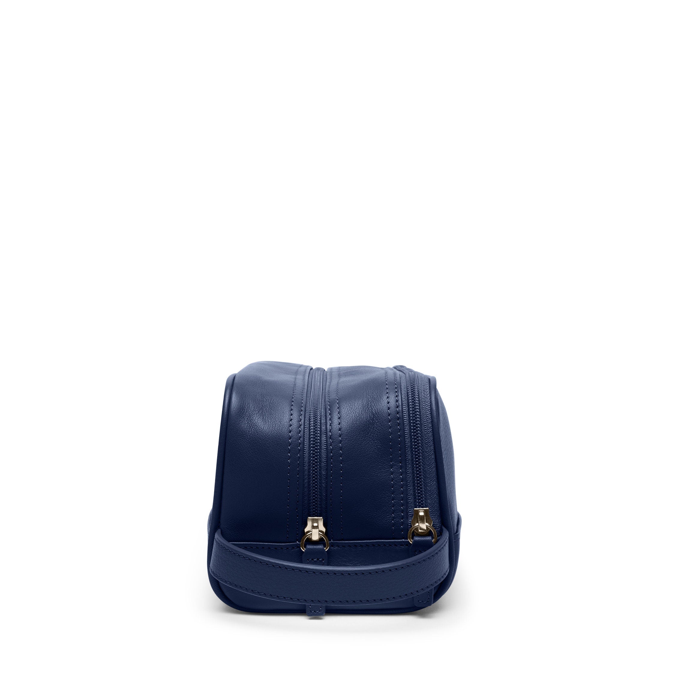 Waterproof Small Double Zip Toiletry Bag for Travel - Navy Blue Cosmetic Organizer | Perfect for Makeup, Shampoo & Toiletries | Gym, Vacation & Business Trips