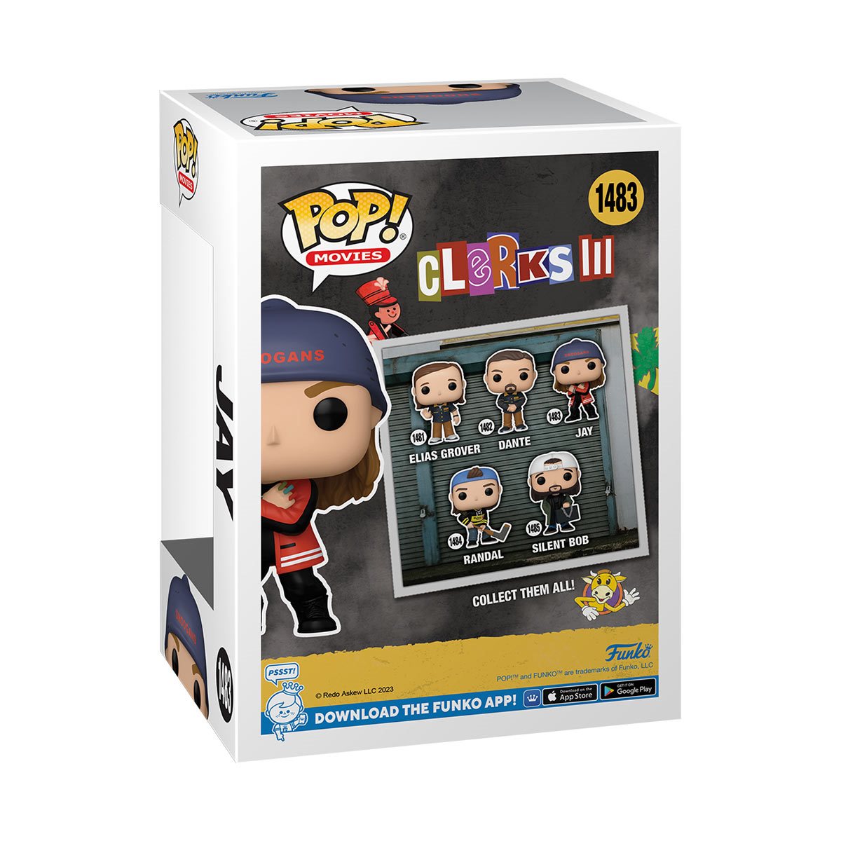 Clerks 3 Jay Funko Pop! Vinyl Figure #1483 - Exclusive Collectible Movie Character Toy - Perfect for Fans, Gifts & Pop Culture Displays