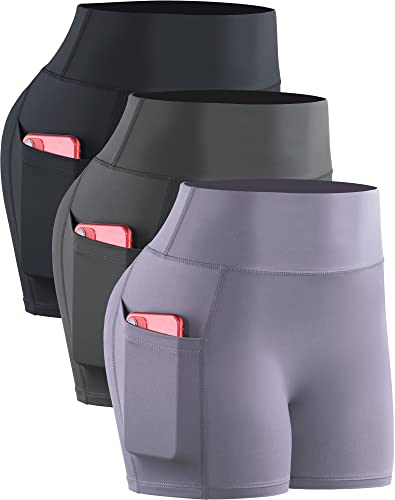 9118 Black/Grey/Purple,3 Pack