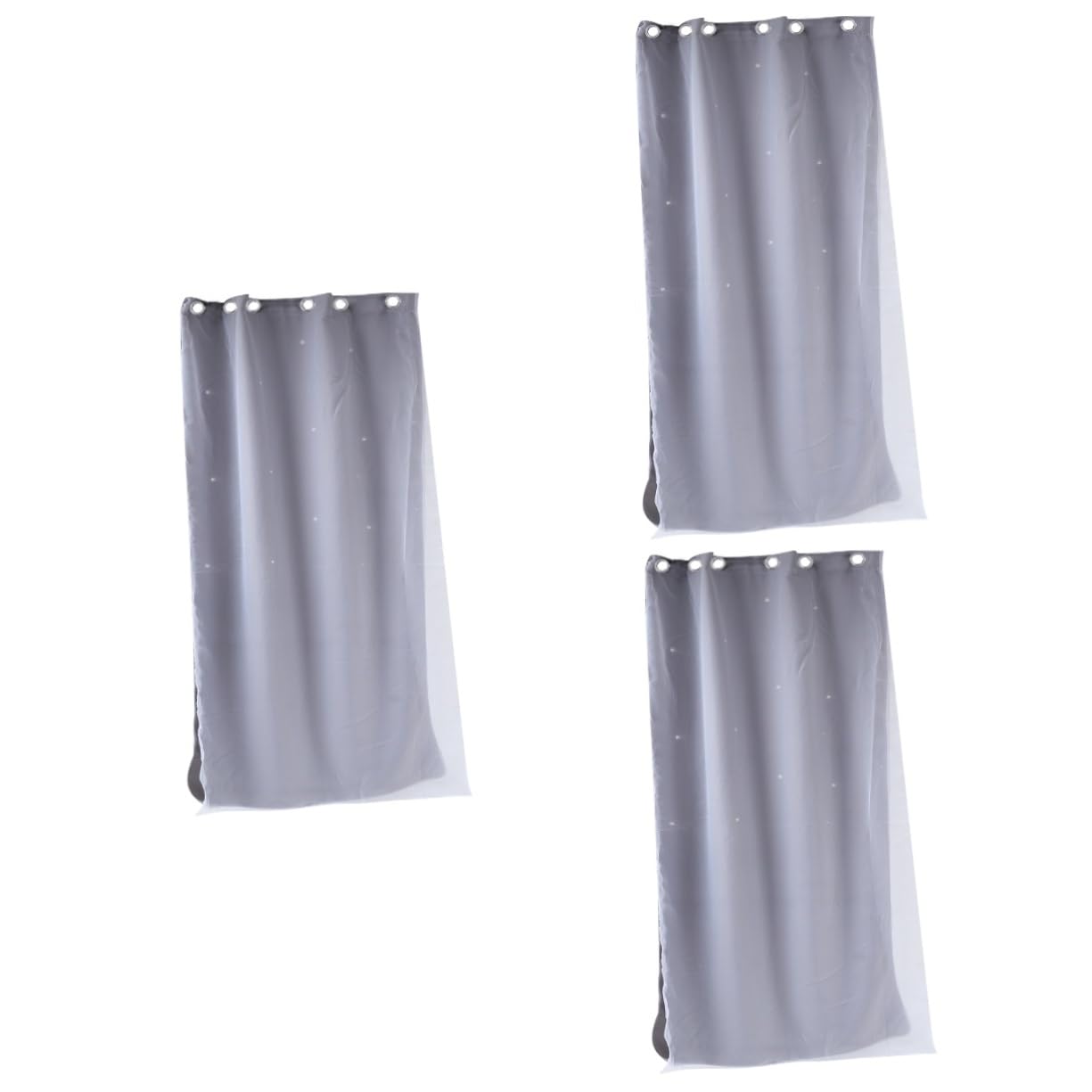 IMIKEYA 3-Pack Dark Grey Blackout Curtains for Girls Room - Thermal Insulated Drapes & Window Blinds for Better Sleep - Perfect for Kids Bedroom, Nursery, or Playroom