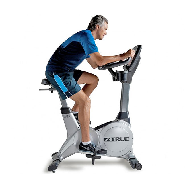 TRUE Fitness ES900 Upright Exercise Bike with EmergeLED Display - Home Gym Cardio Equipment for Weight Loss & Fitness Training