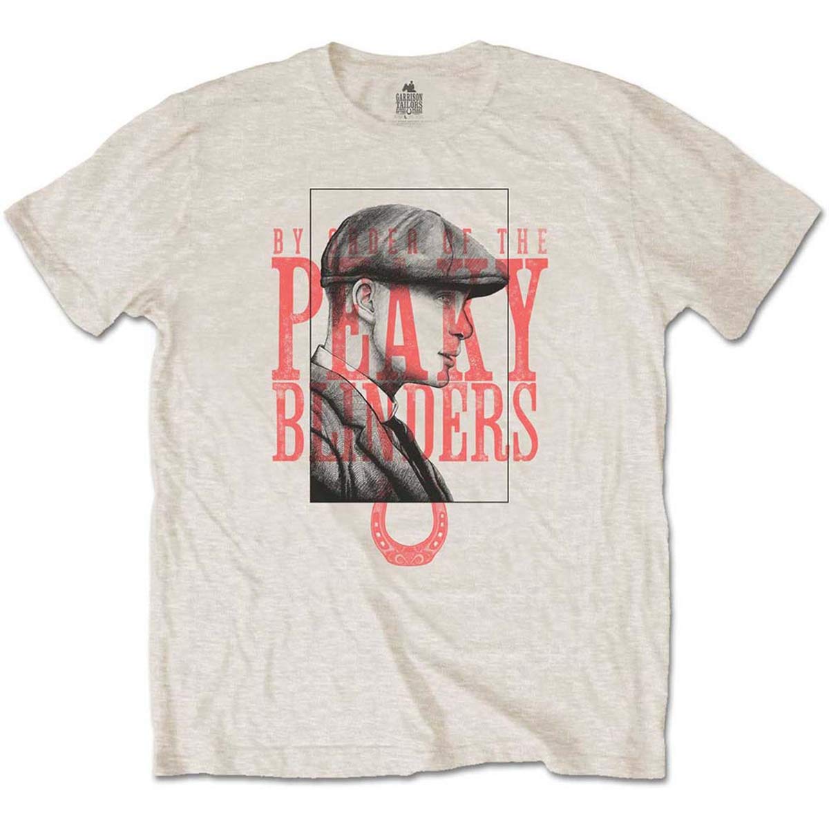 Official Peaky Blinders Tommy Shelby Red Logo T-Shirt for Men - Size XXL in Sand Color | Casual Wear, Cosplay & Fan Merchandise
